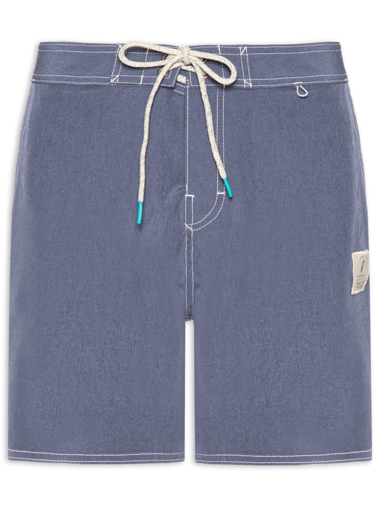 Short Masculino Board Liso Beachwear - Azul