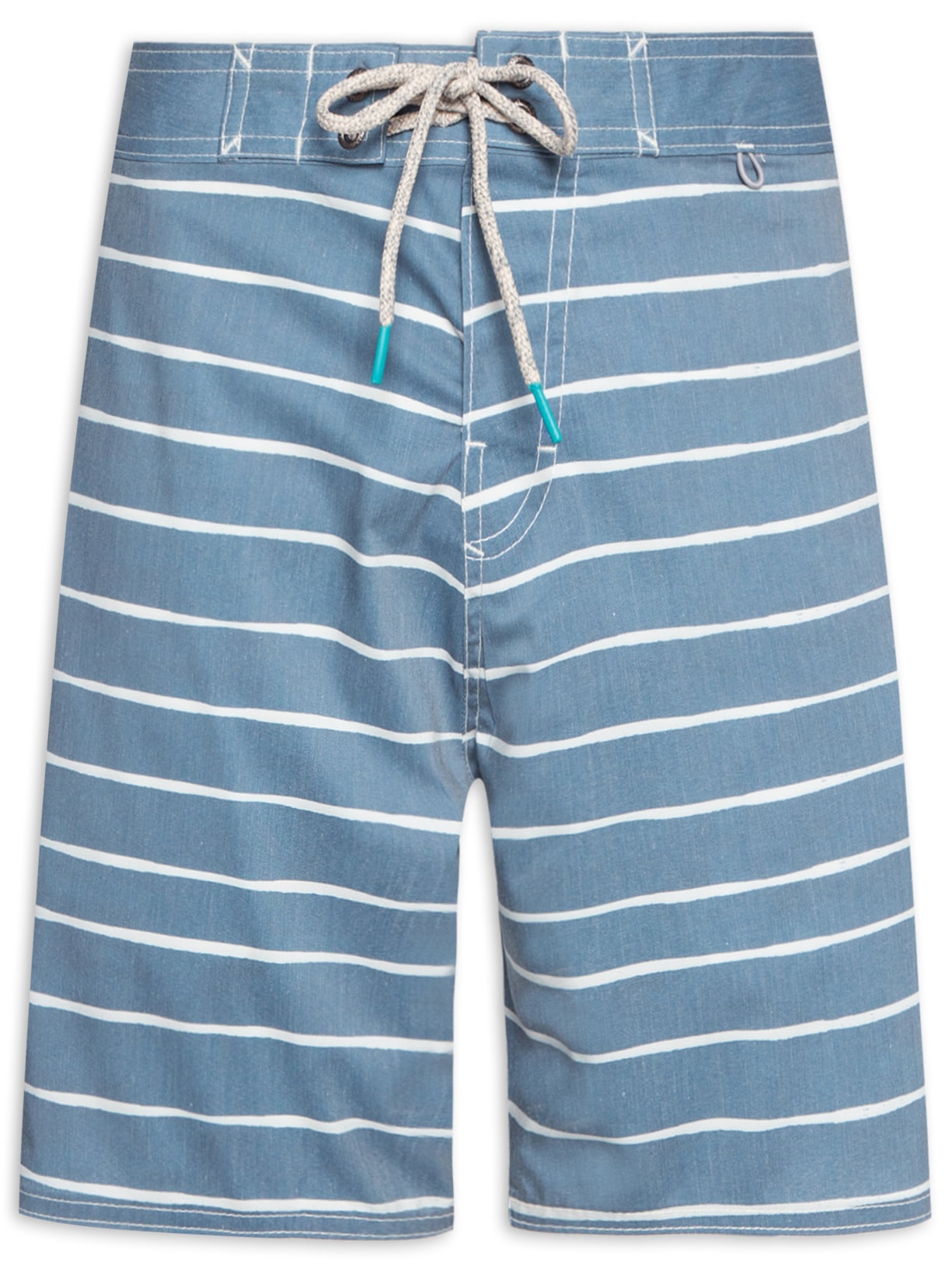 Short Masculino Board Listrado - Azul