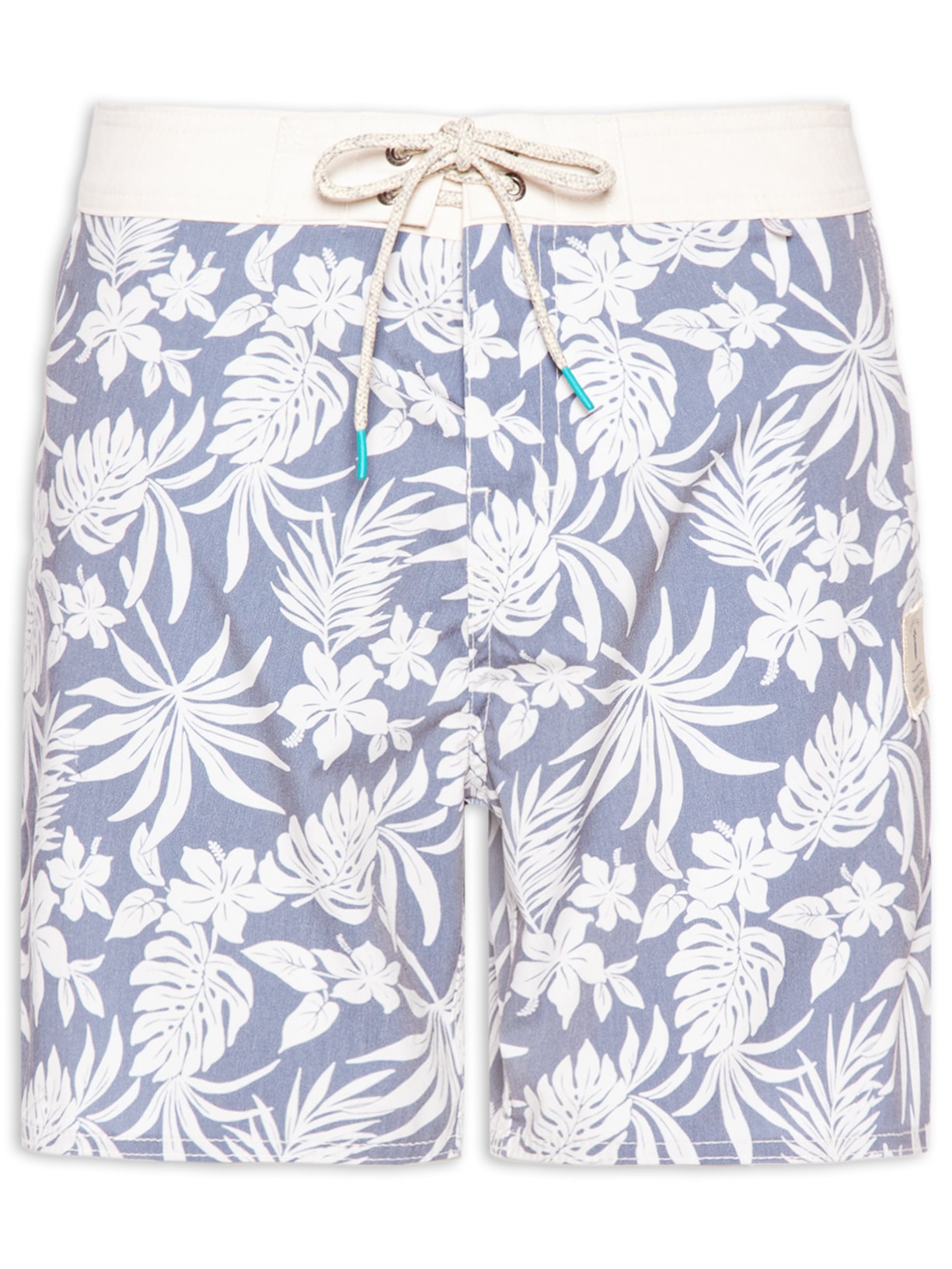 Short Masculino Board Tropical Beachwear - Azul