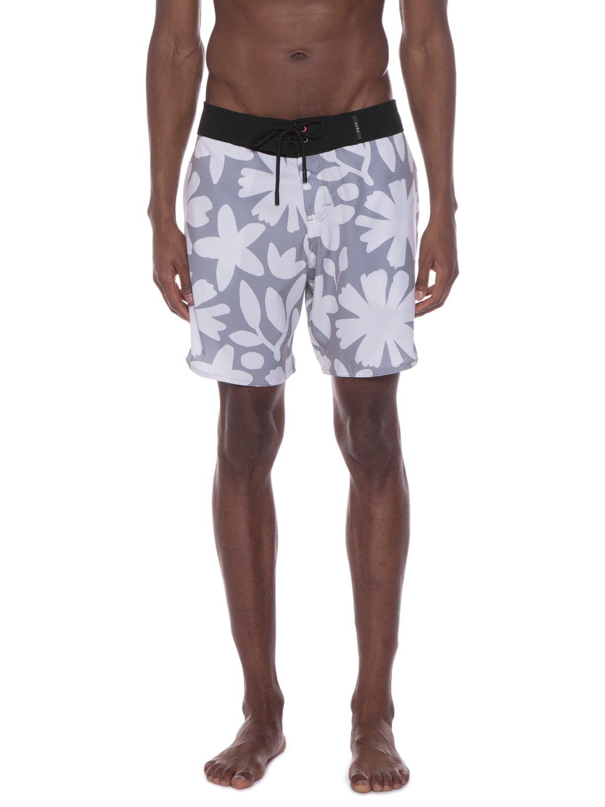 Short Masculino Boardshorts Flower Cut Cinza Kour