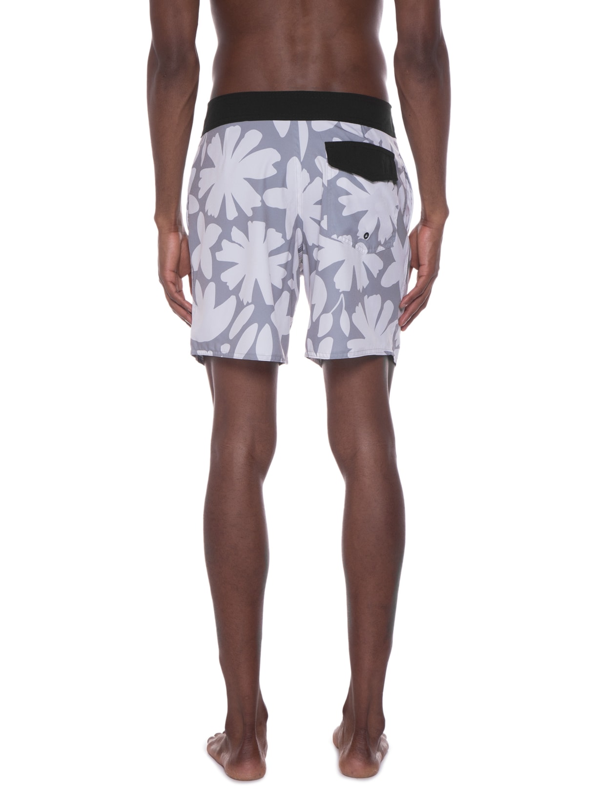 Short Masculino Boardshorts Flower Cut Cinza Kour