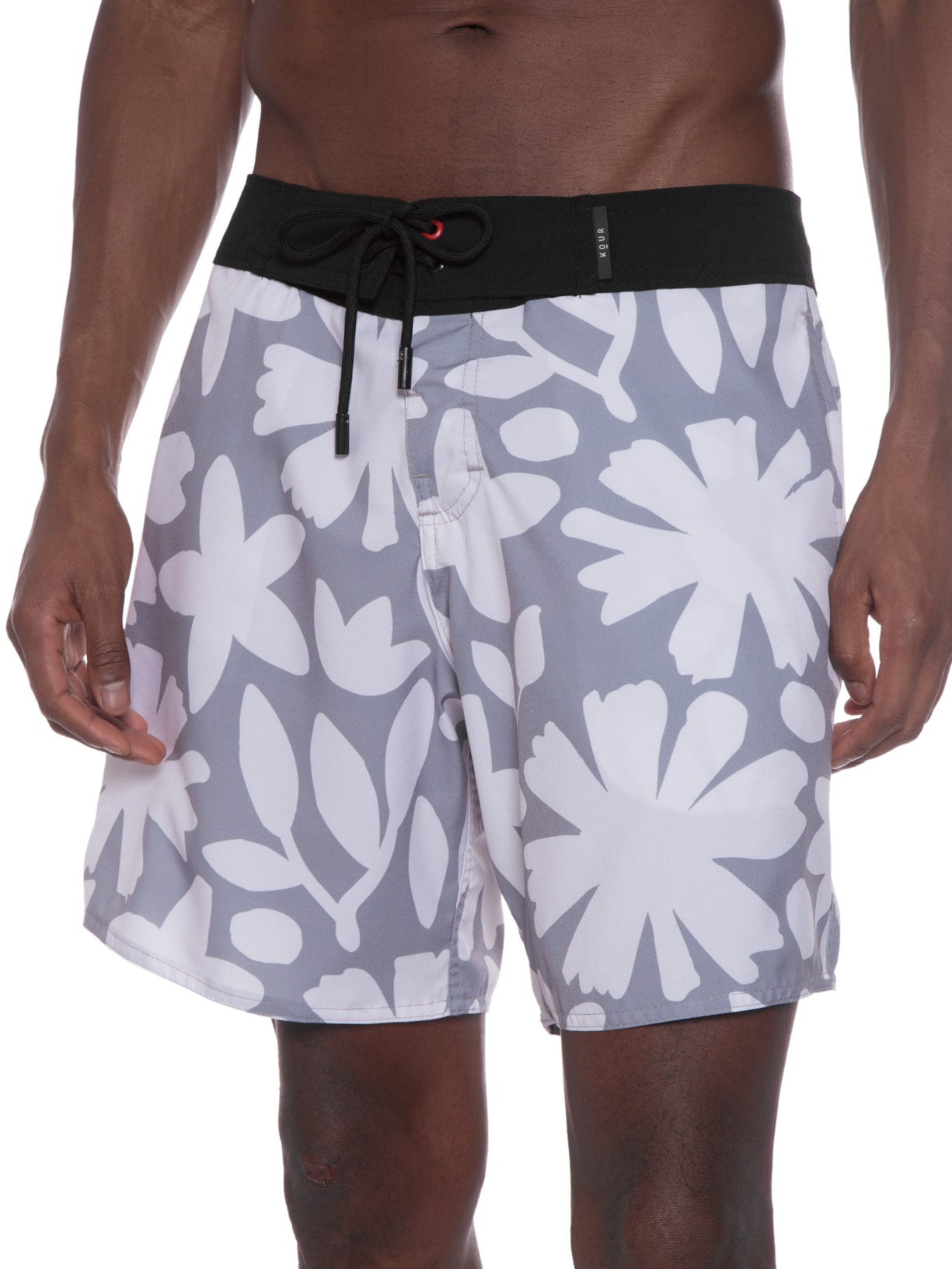Short Masculino Boardshorts Flower Cut Cinza Kour