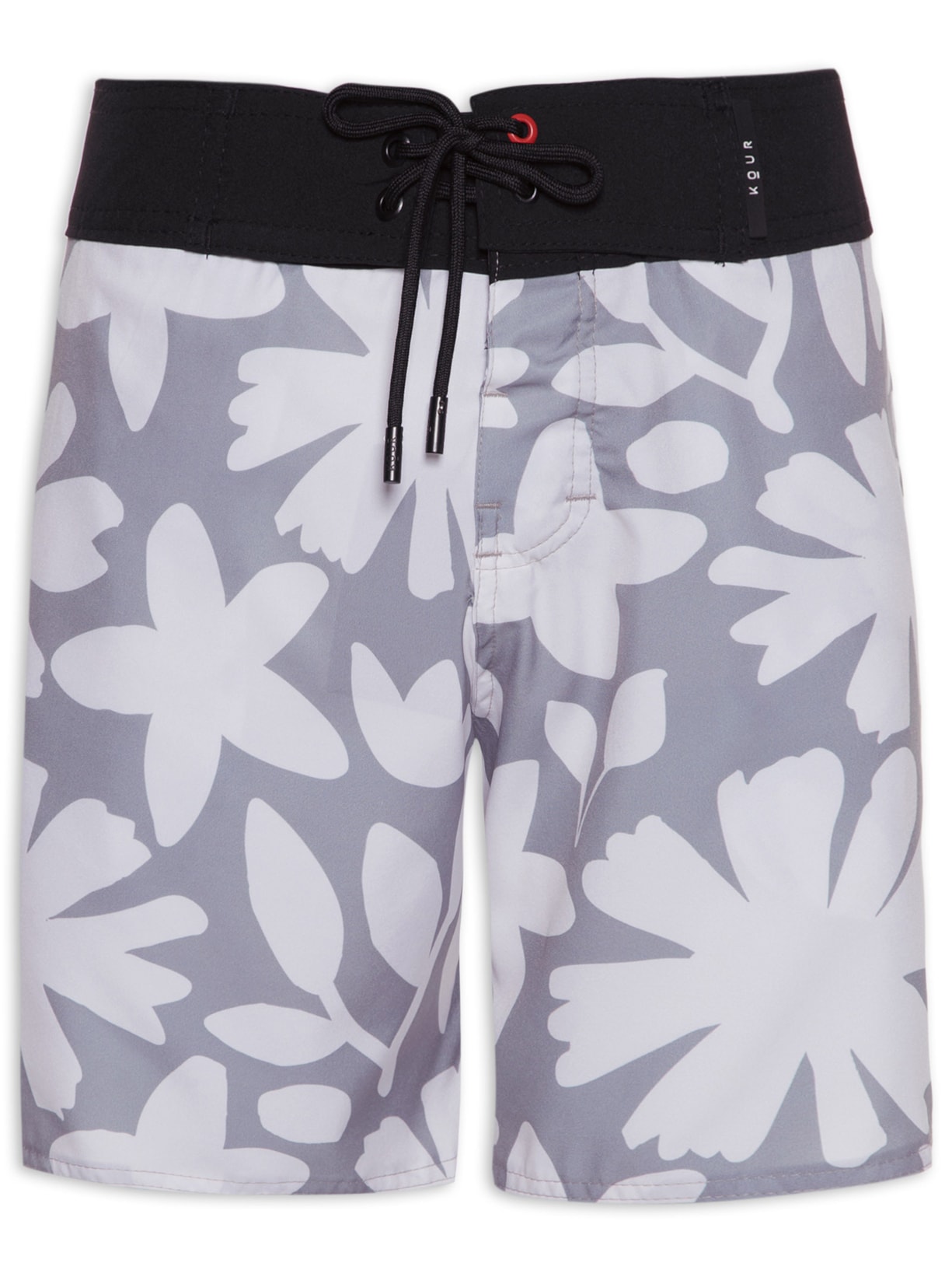 Short Masculino Boardshorts Flower Cut Cinza Kour