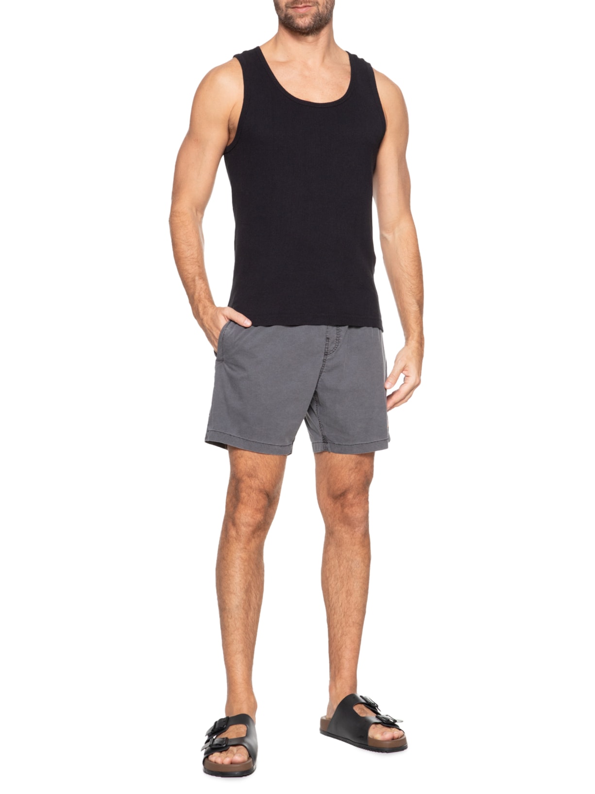 Short Masculino Boarshort Sandbar Sp Cinza Deus Ex Machina