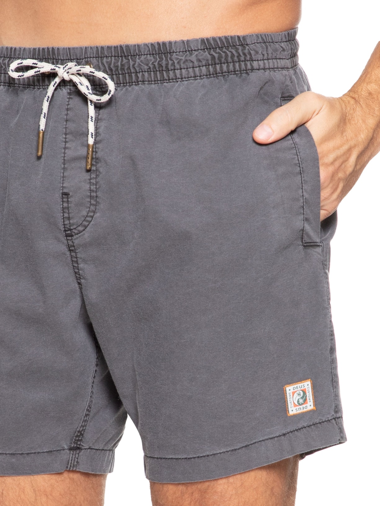 Short Masculino Boarshort Sandbar Sp Cinza Deus Ex Machina