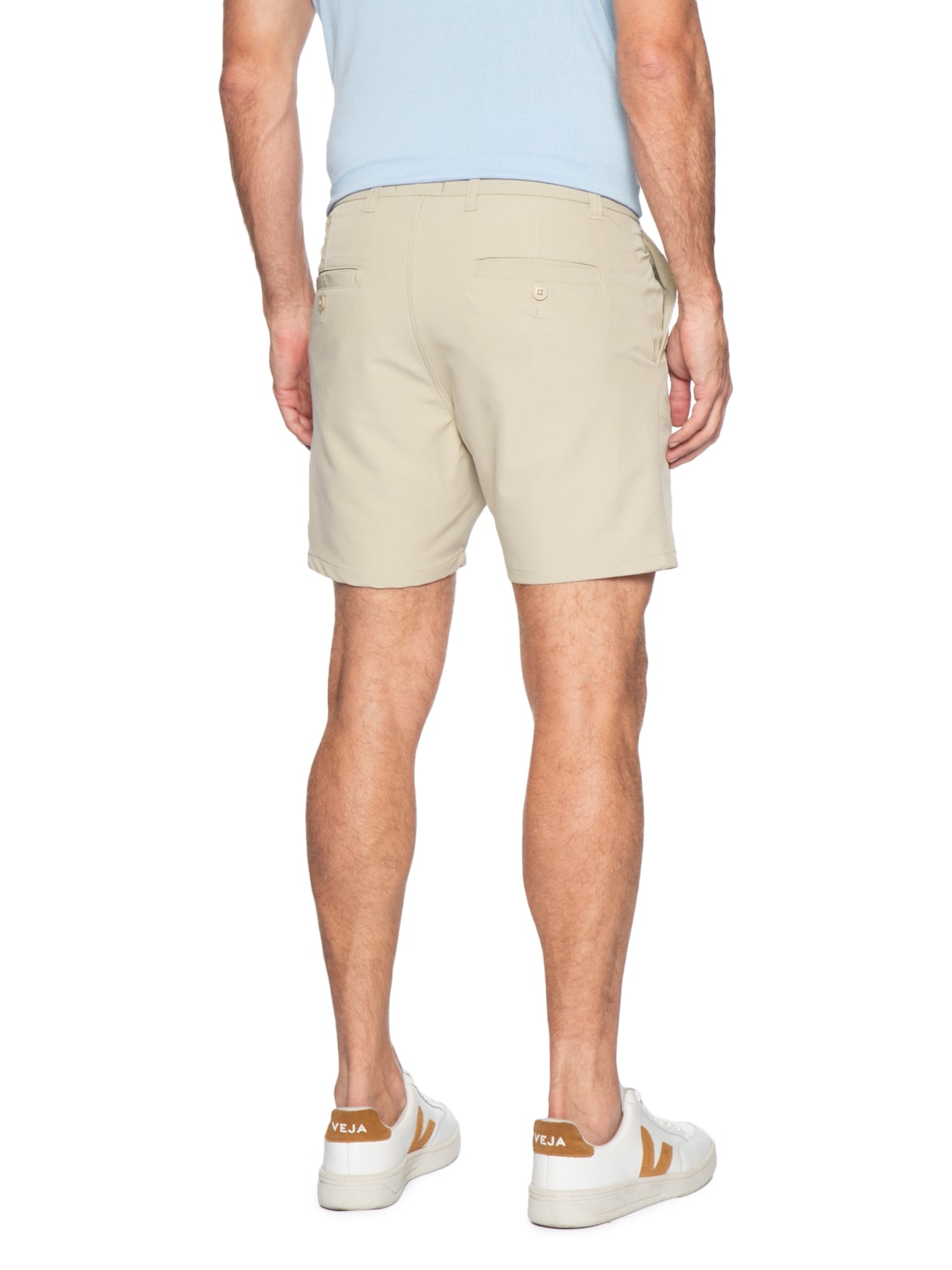 Short Masculino Bolso Faca Bege '2 Essential