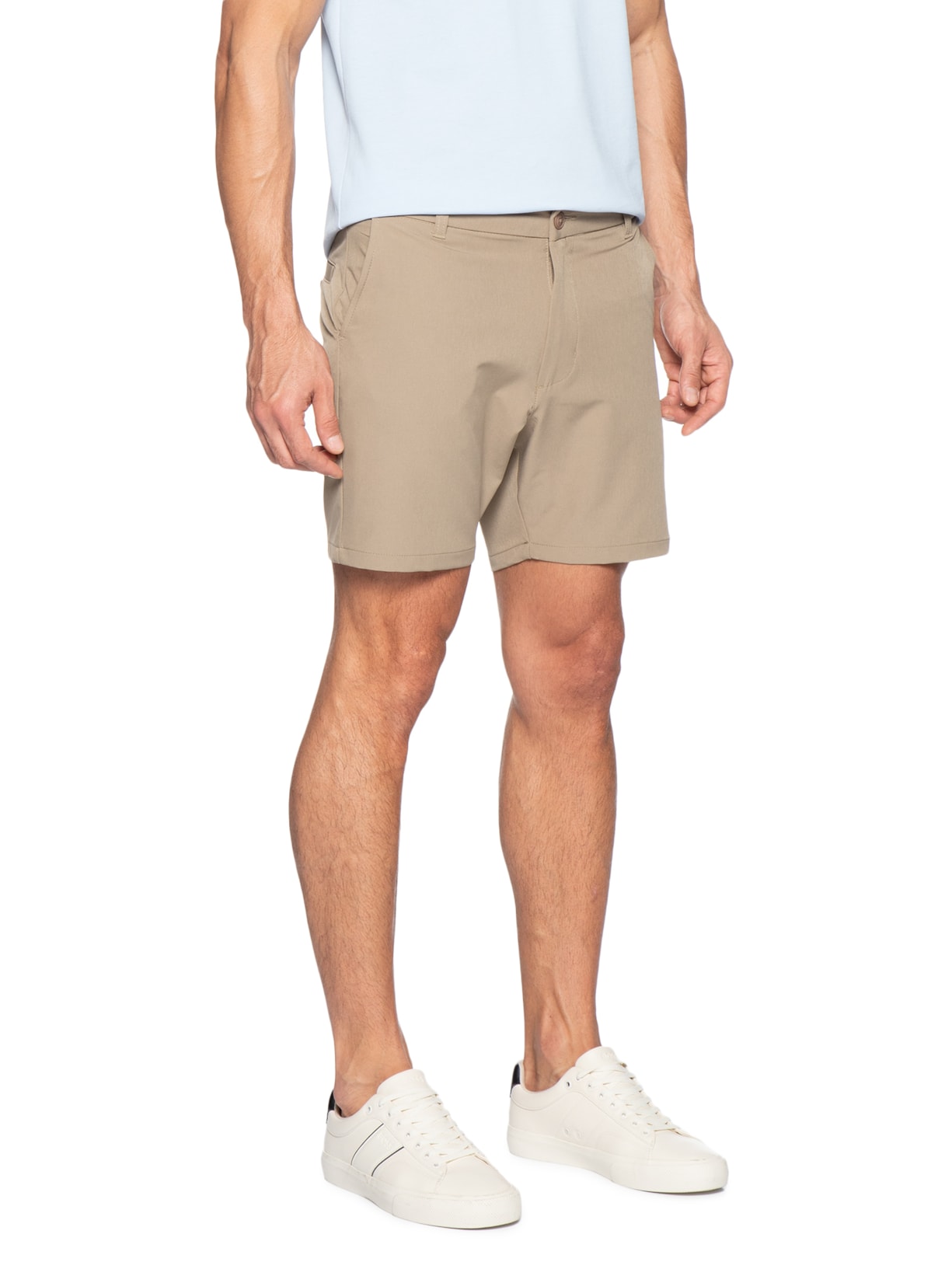 Short Masculino Bolso Faca Marrom '2 Essential