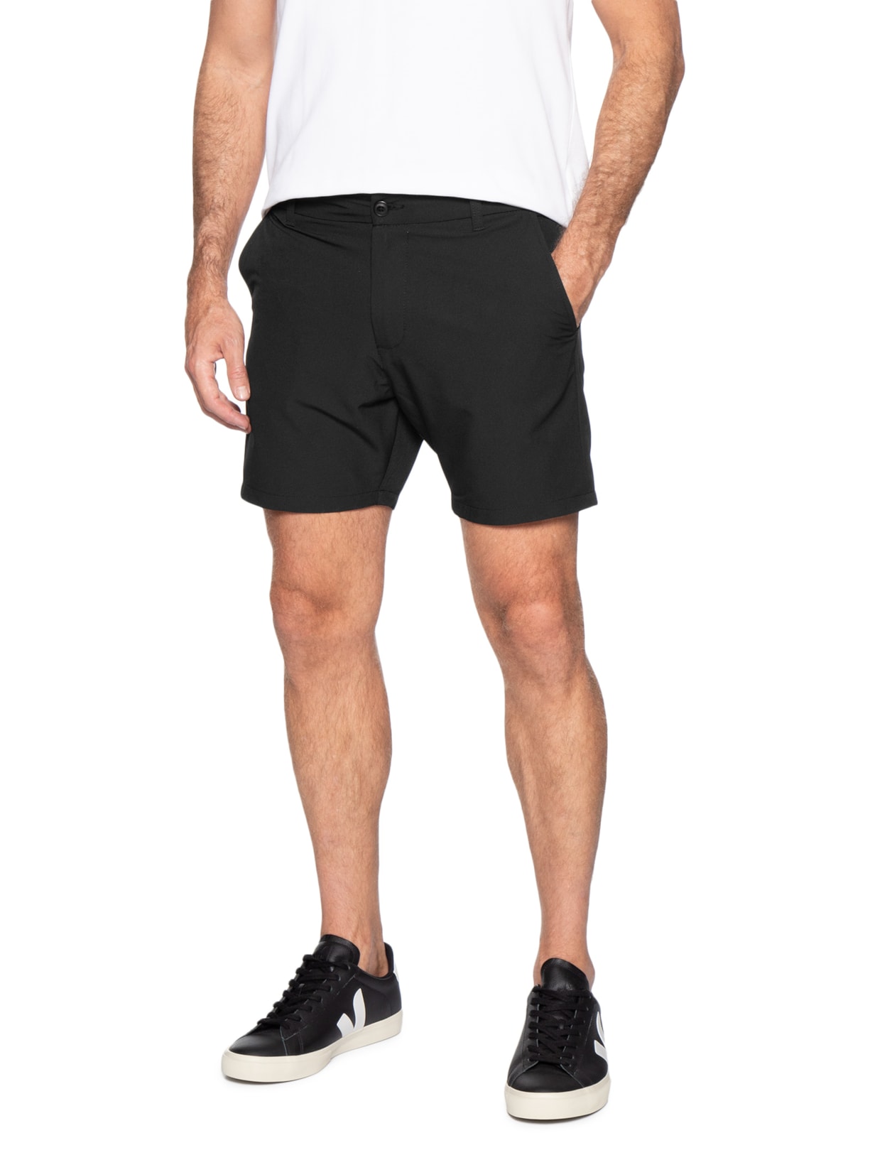 Short Masculino Bolso Faca Preto '2 Essential