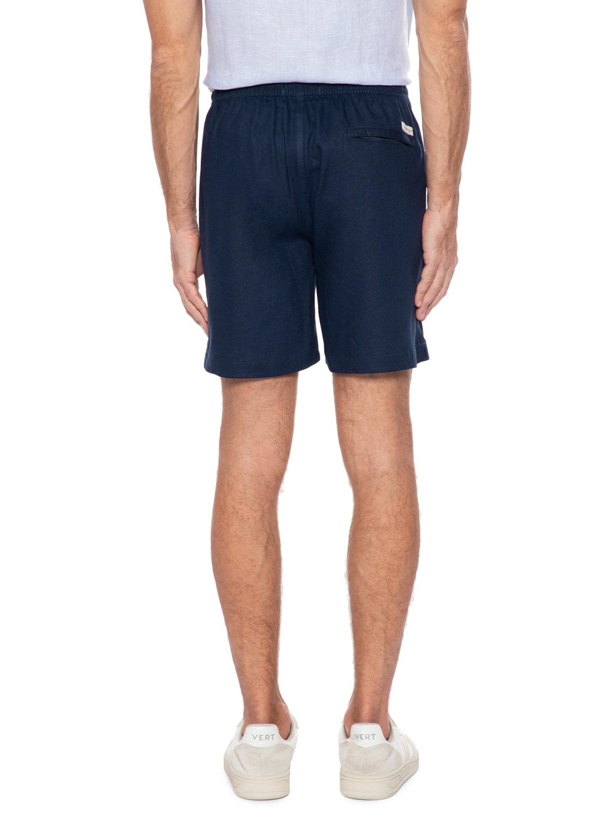 Short Masculino California 70 Linho Azul Jab