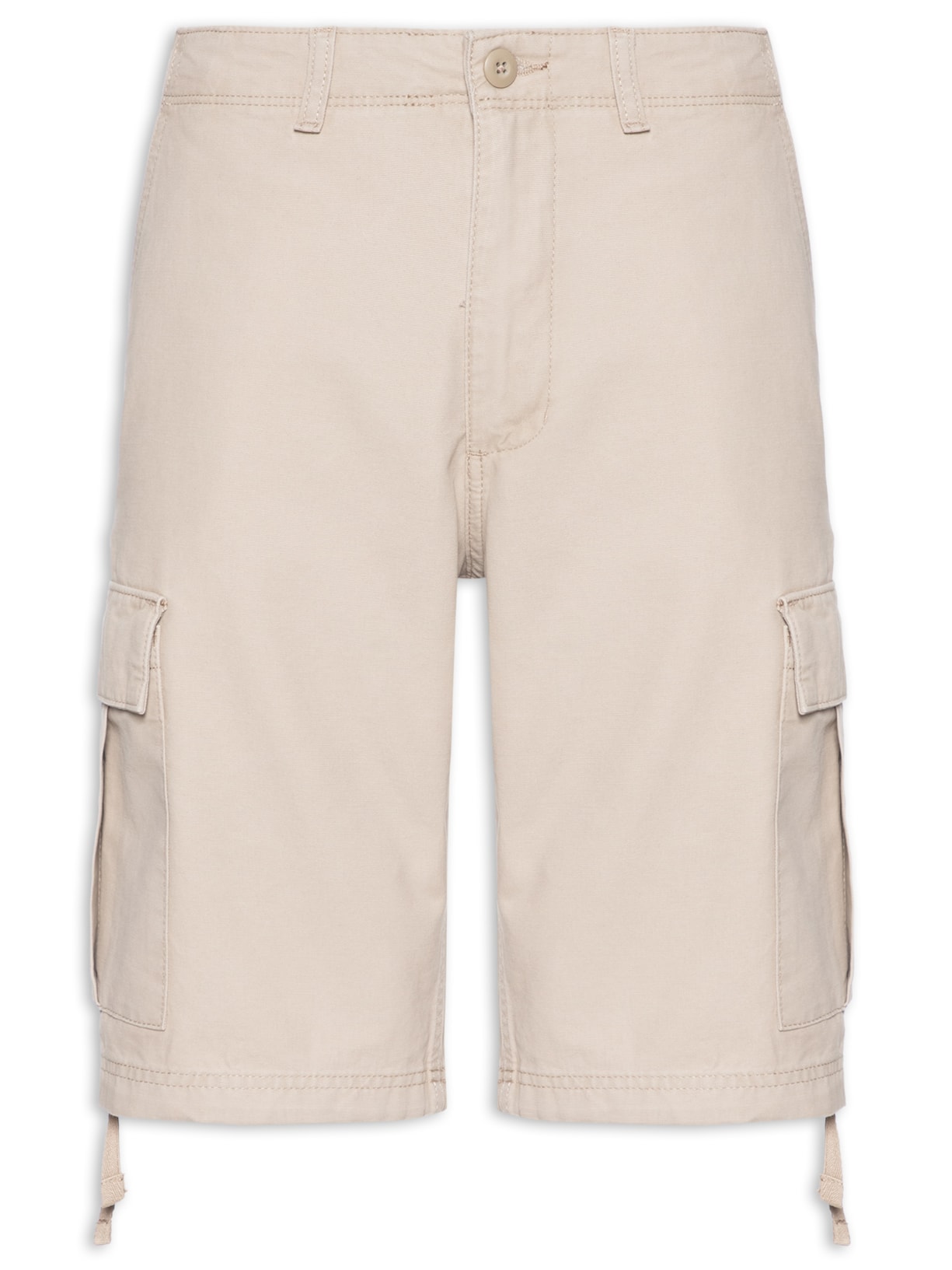 Short Masculino Cargo Regular Fit - Bege