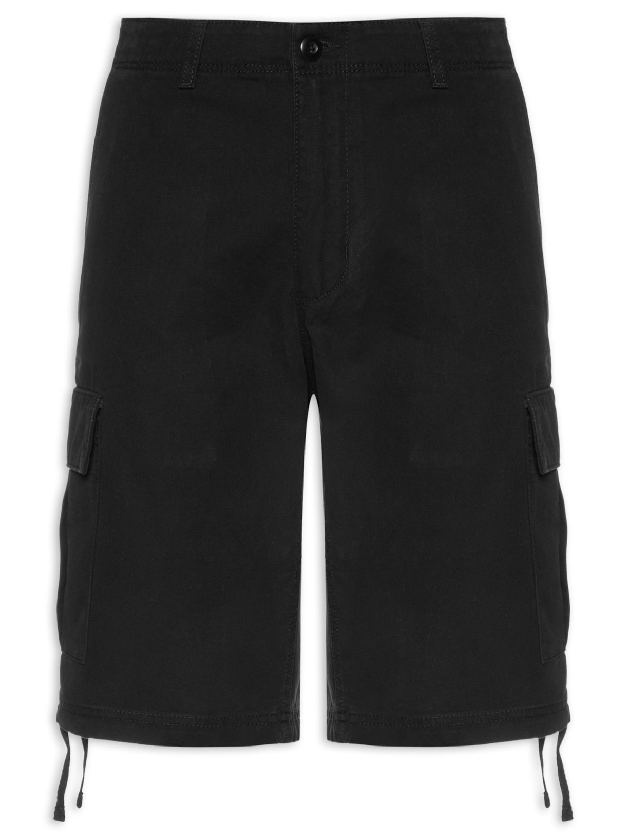 Short Masculino Cargo Regular Fit - Preto