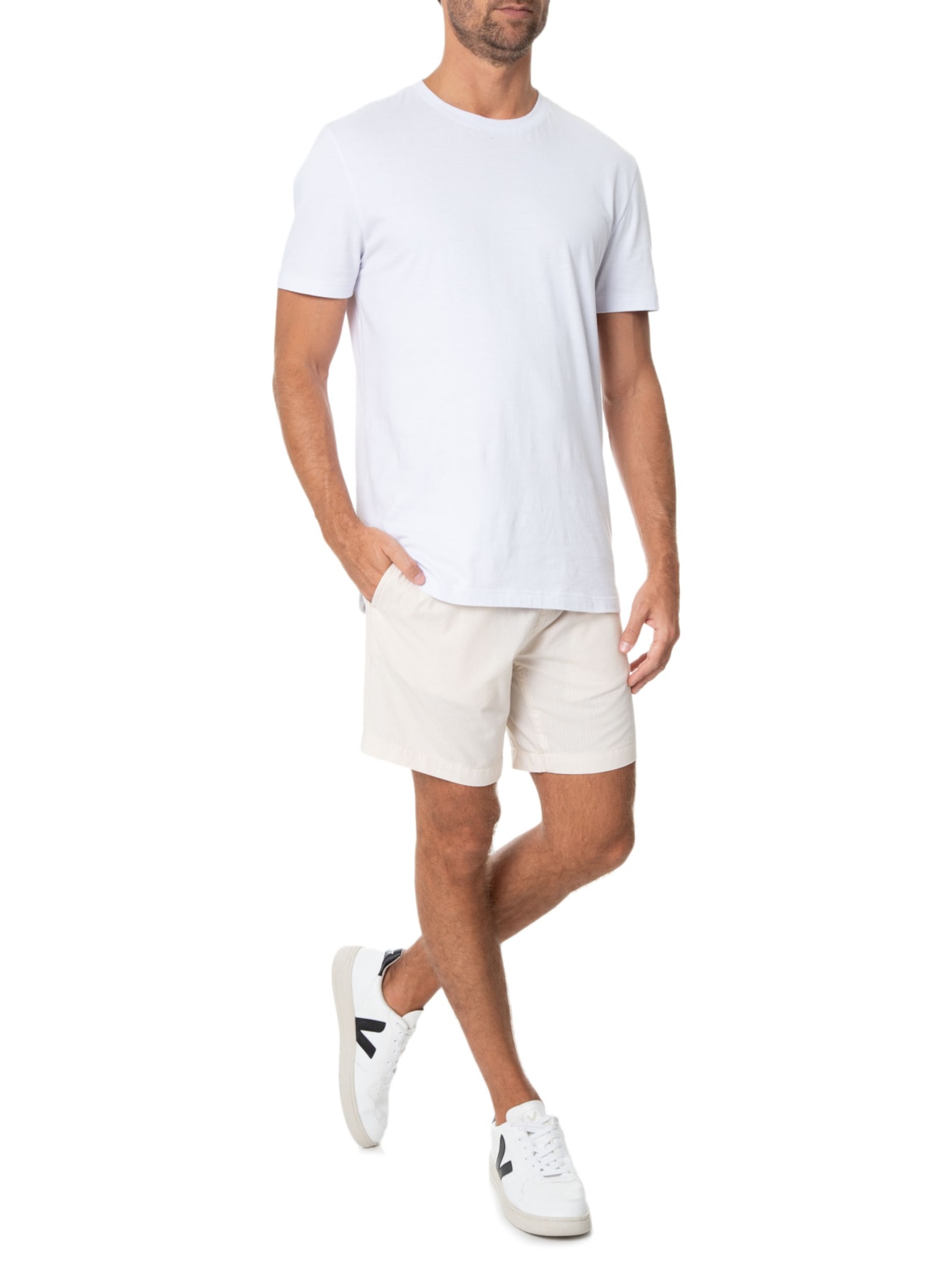 Short Masculino Casual Básico Bege '2 Essential