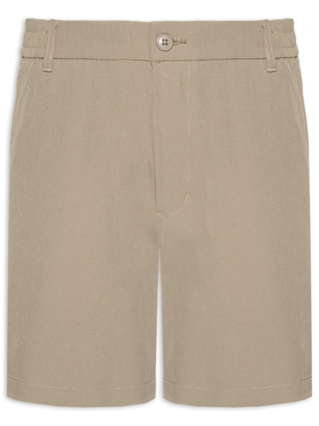 Short Masculino Casual com Cós Elástico Bege '2 Essential