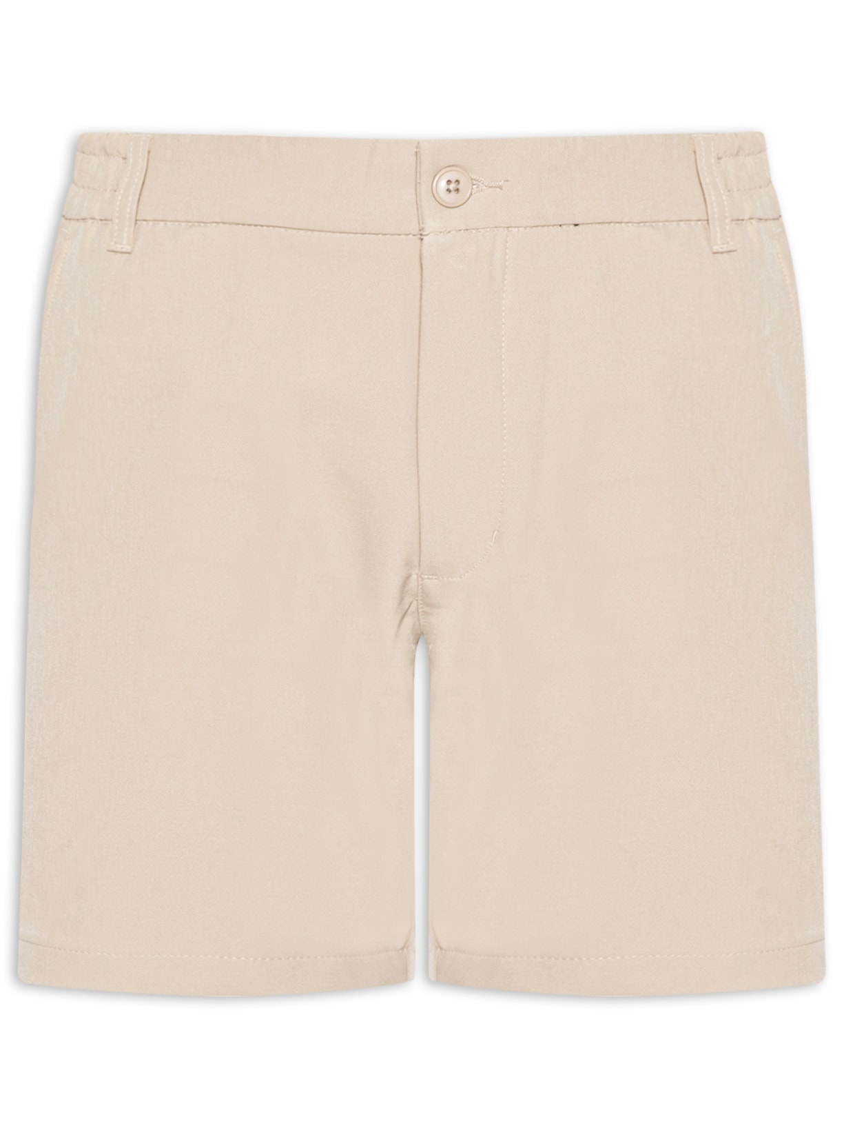 ?Short Masculino Casual com Cós Elástico Bege '2 Essential