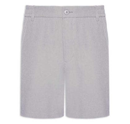 Short Masculino Casual com Cós Elástico - Cinza