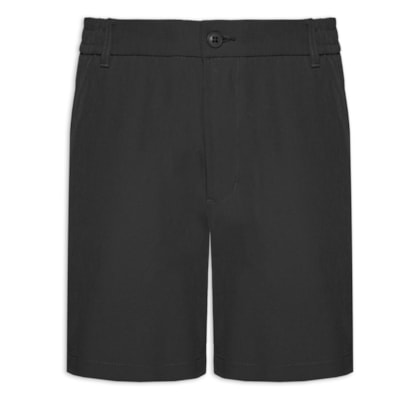 Short Masculino Casual com Cós Elástico - Preto