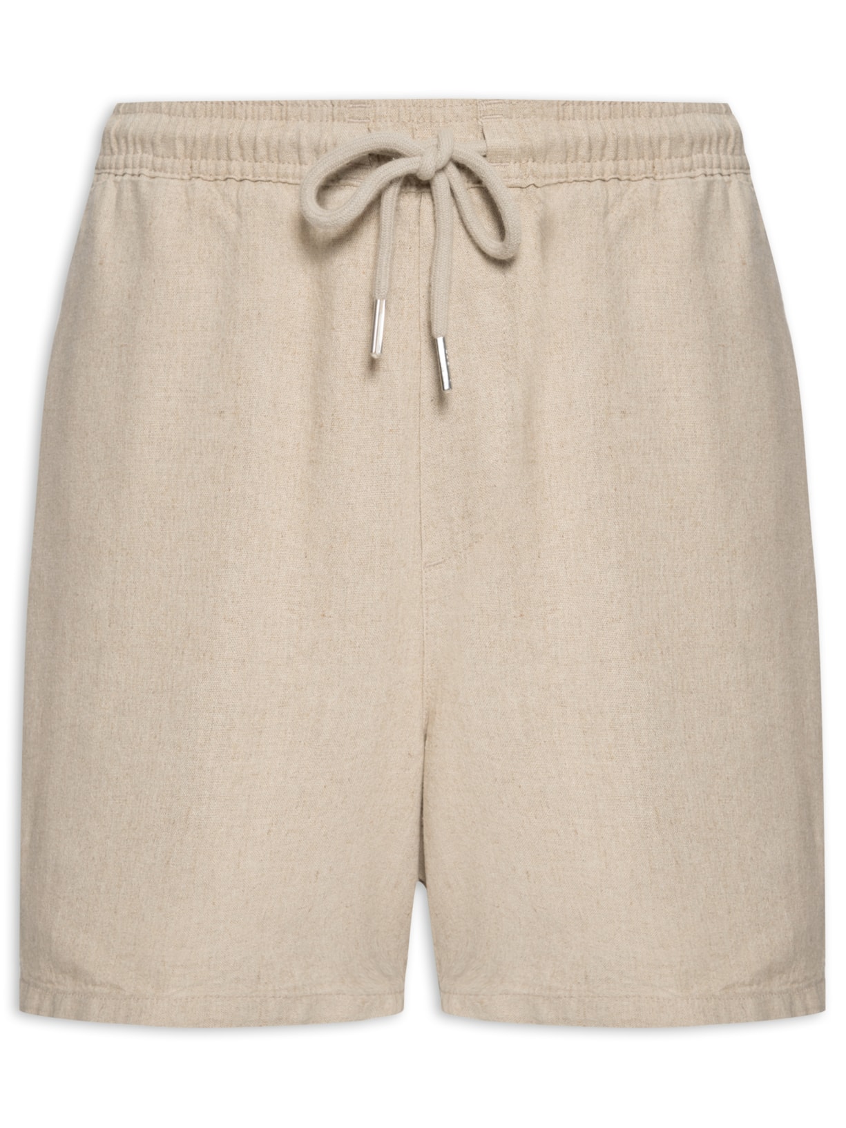 Short Masculino Casual Linho Plus - Bege