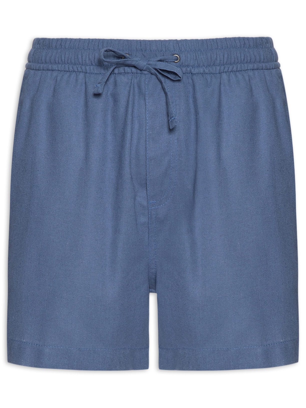 Short Masculino Casual Linho Relax – Azul Zapalla