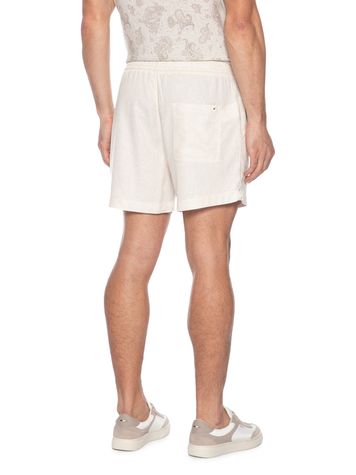 Short Masculino Casual Linho Relax – Bege Zapalla