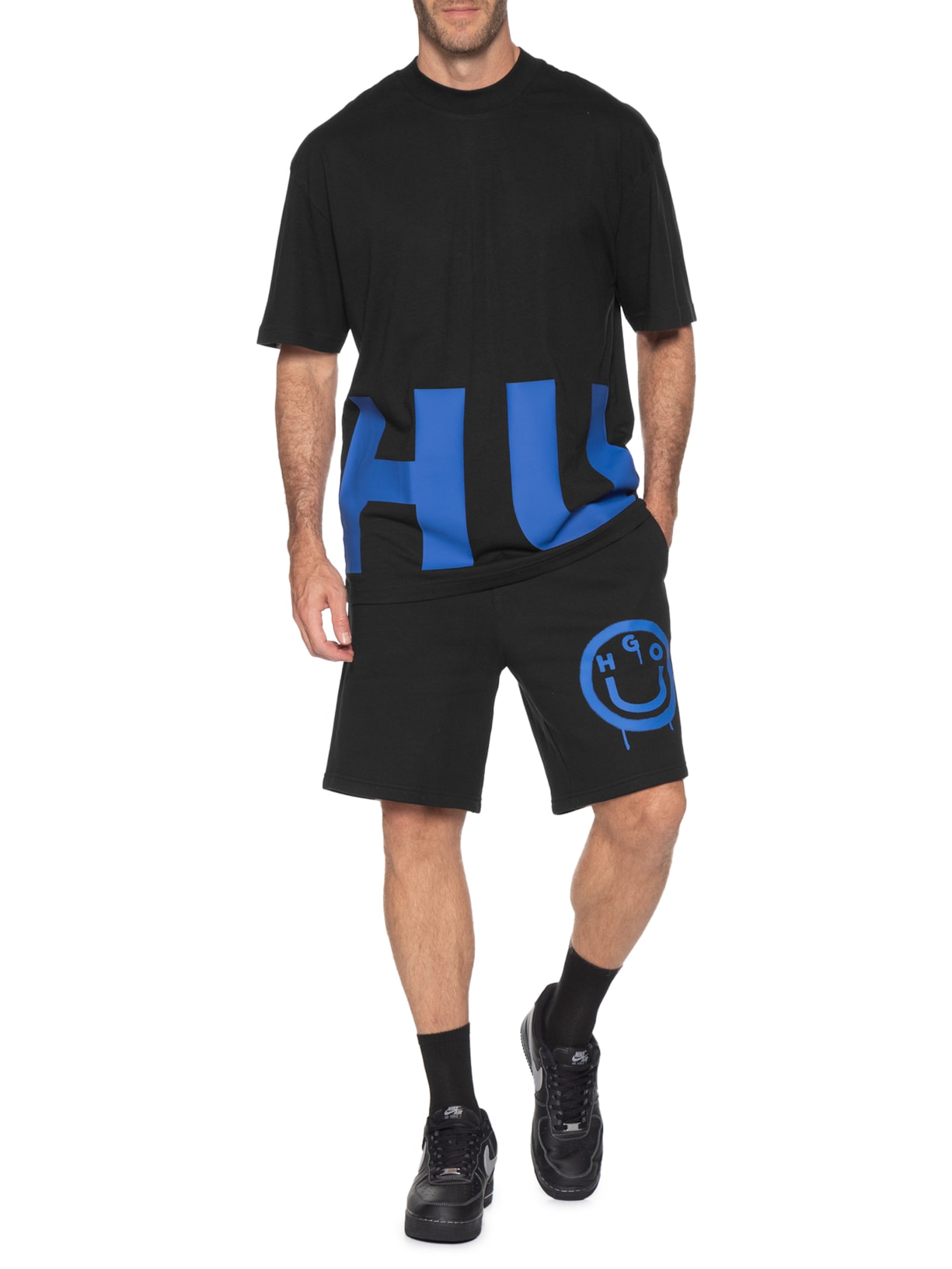 Short Masculino Casual Nimaysho Preto Hugo