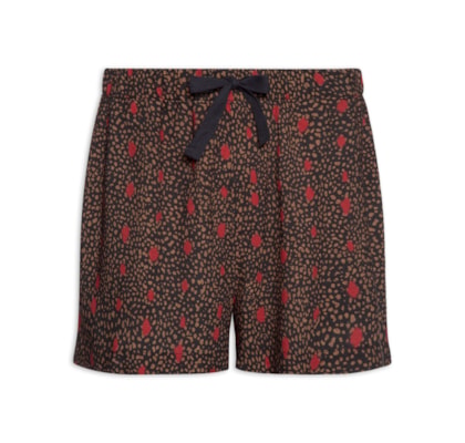 Short Masculino Casual PJ Bug Dots - Preto