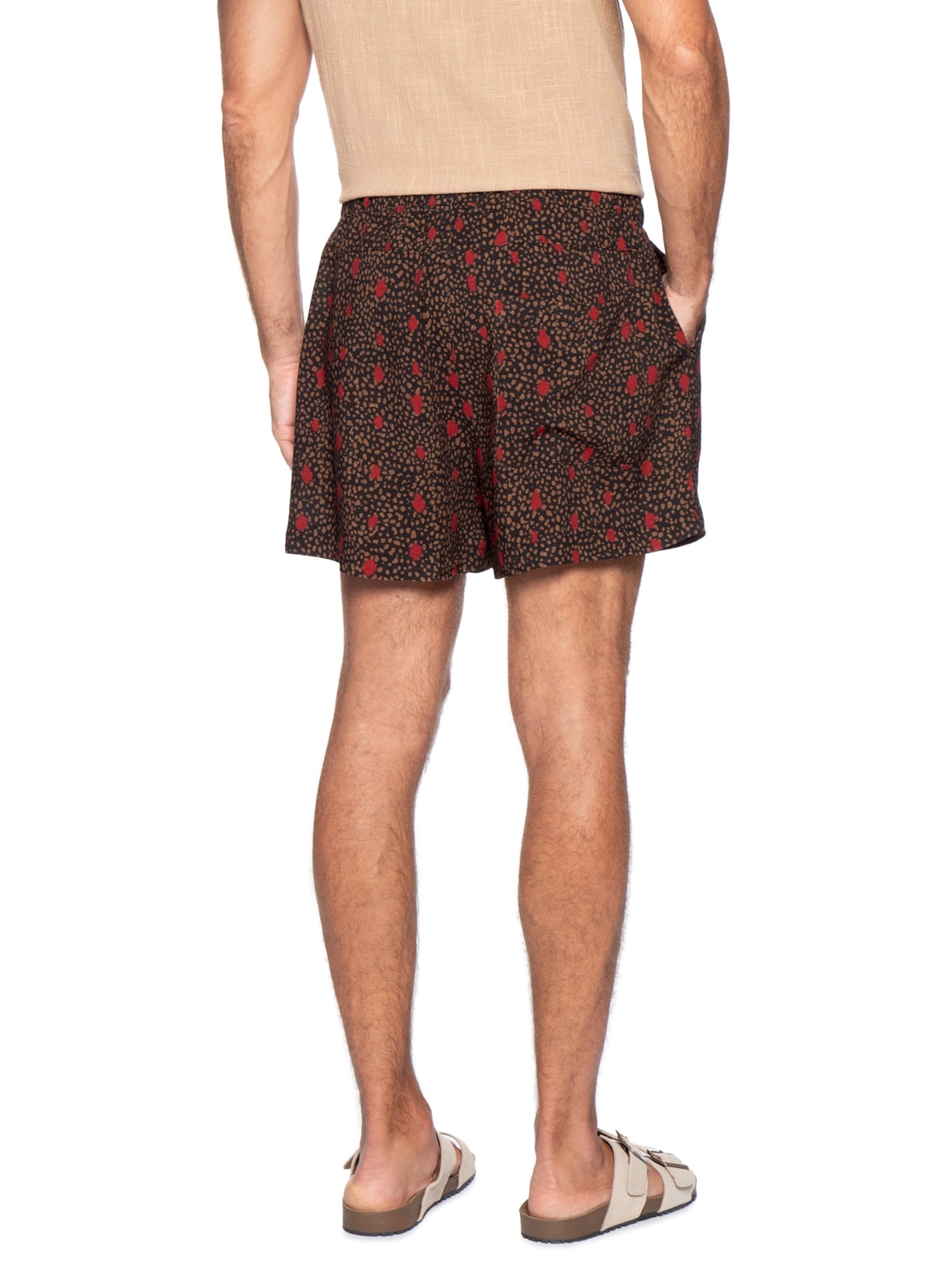 Short Masculino Casual PJ Bug Dots Preto Osklen