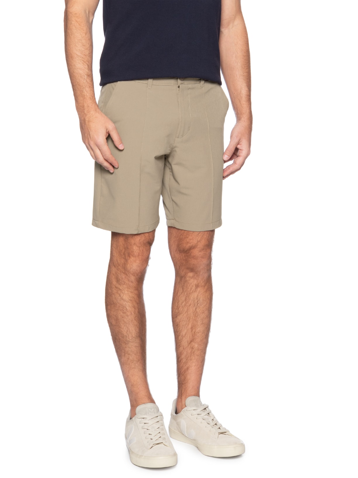 Short Masculino Casual Ponto Roma Bege '2 Essential