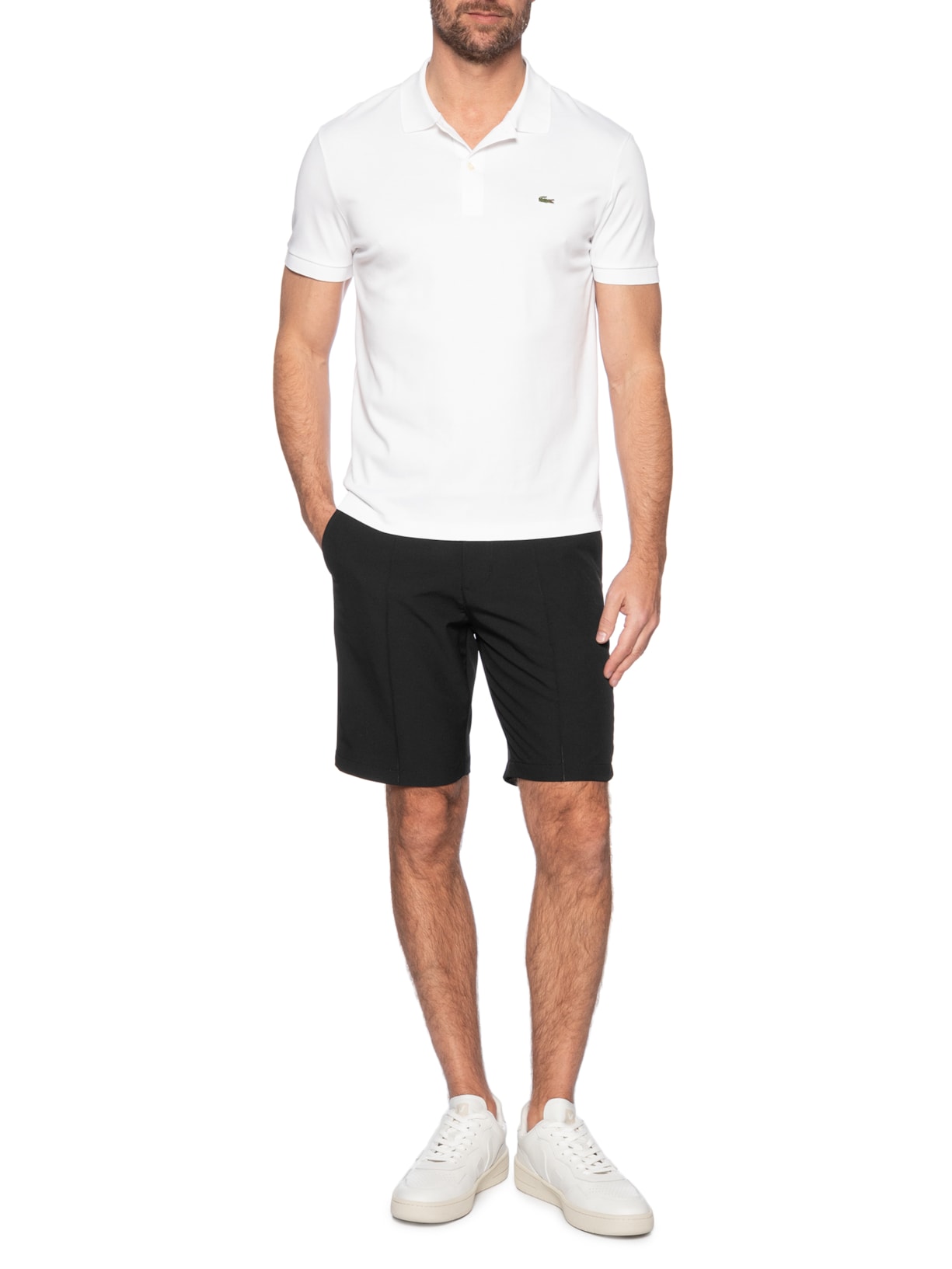 Short Masculino Casual Ponto Roma Preto '2 Essential