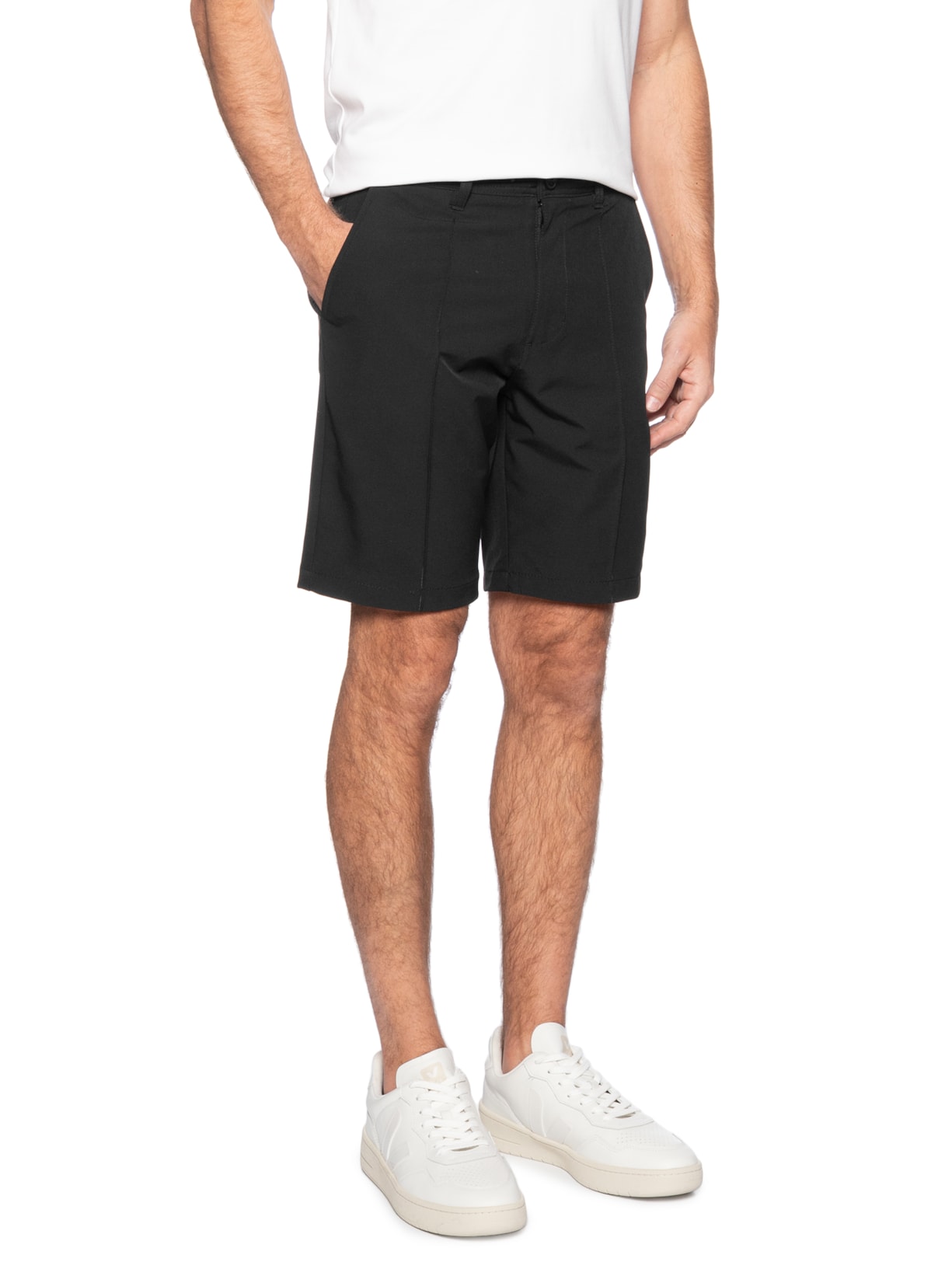 Short Masculino Casual Ponto Roma Preto '2 Essential