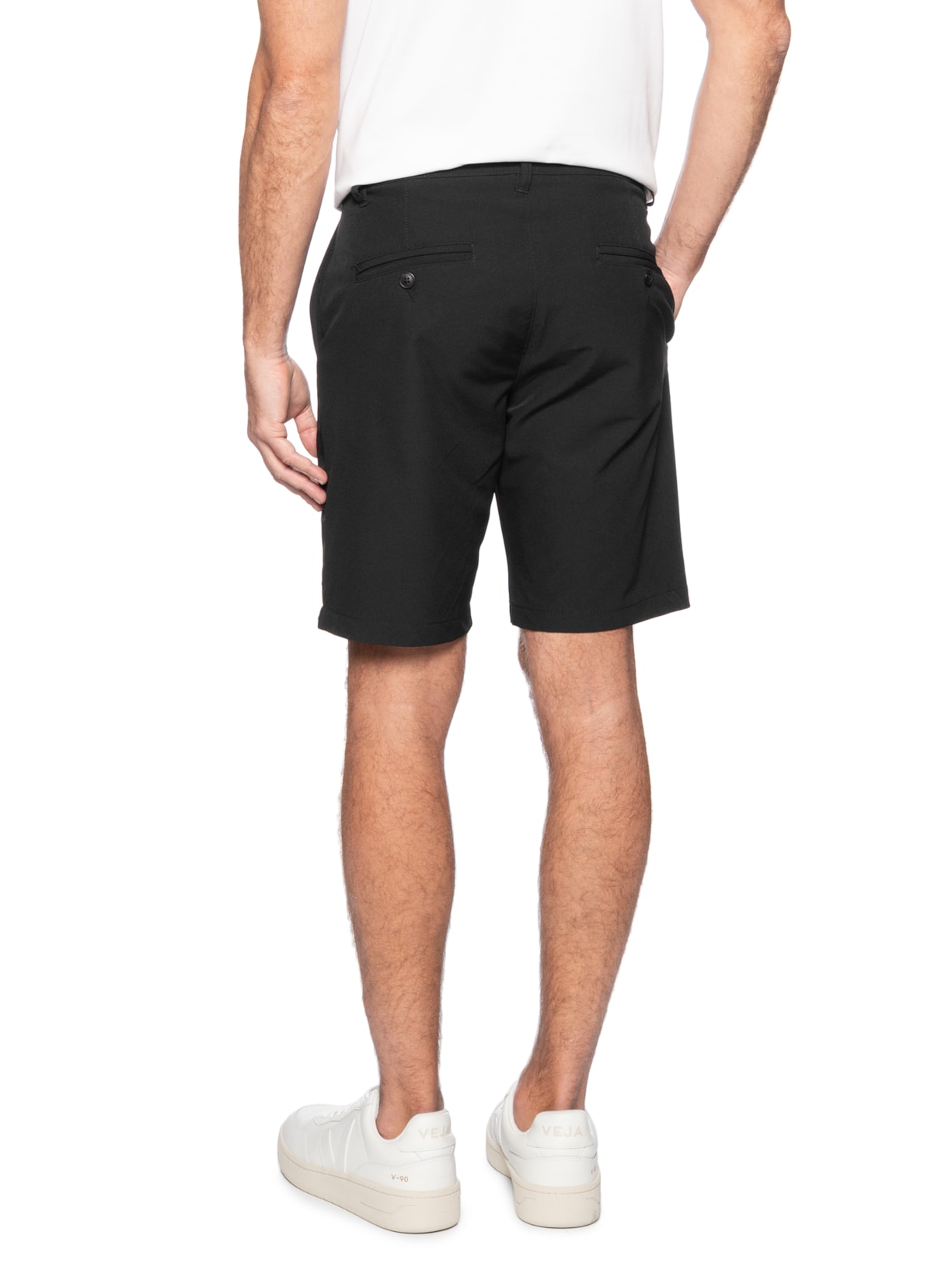 Short Masculino Casual Ponto Roma Preto '2 Essential