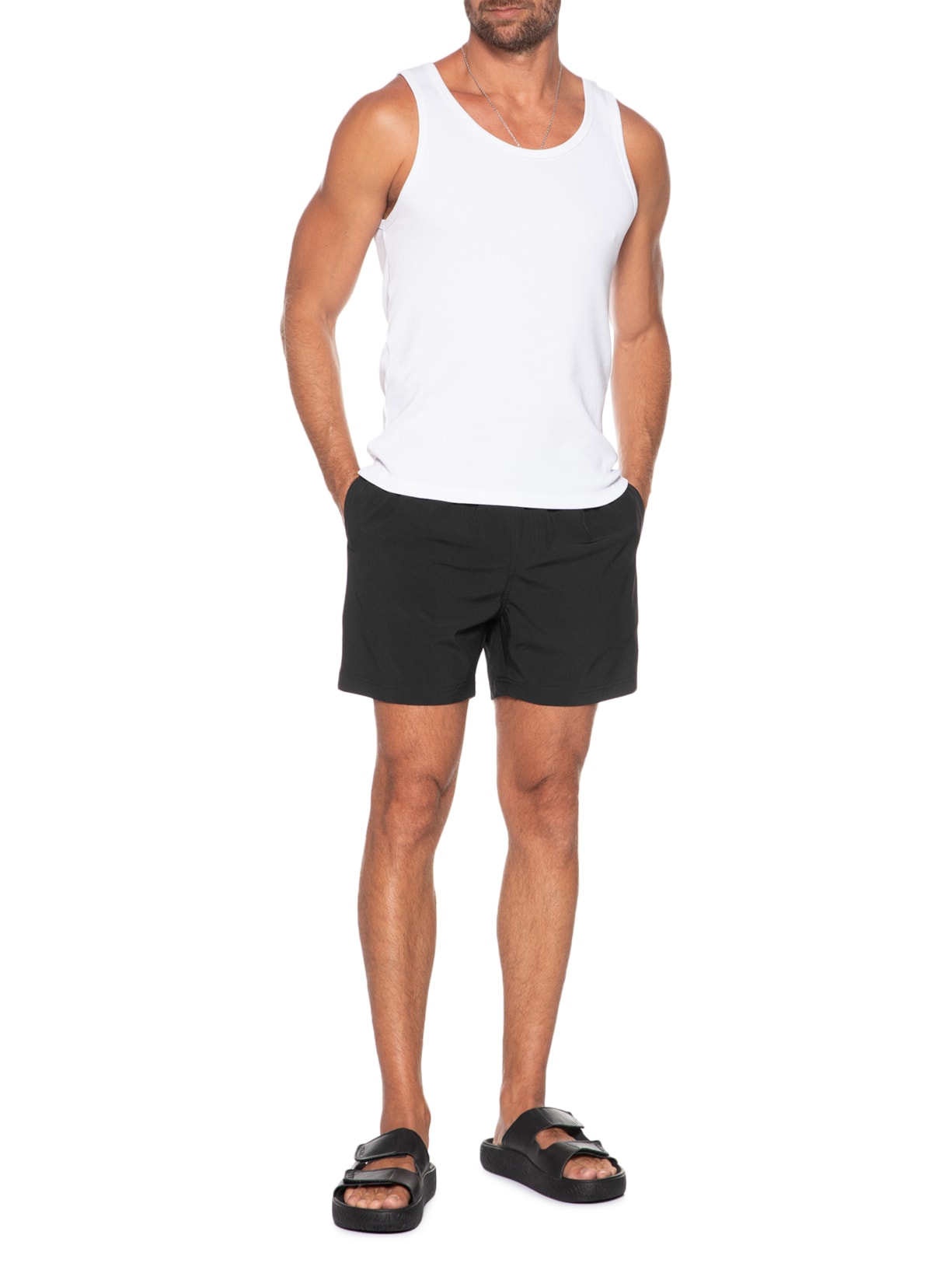 Short Masculino Casual  Preto Foxton