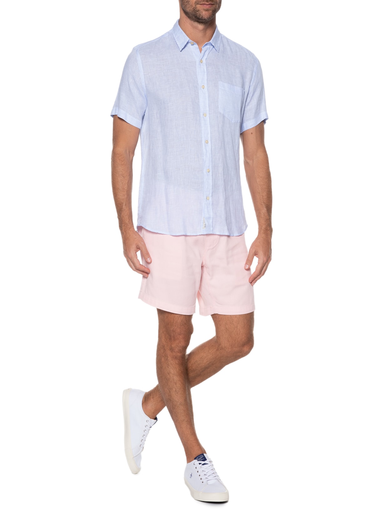 Short Masculino Casual Rosa '2 Essential