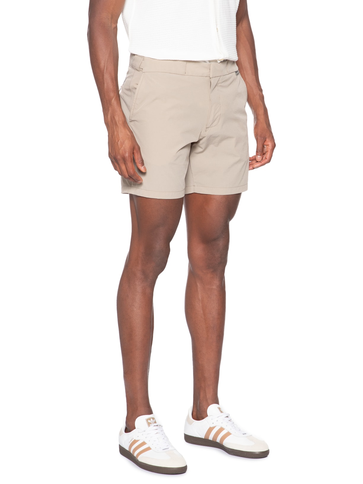 Short Masculino Casual Sardenha Bege Pineapple