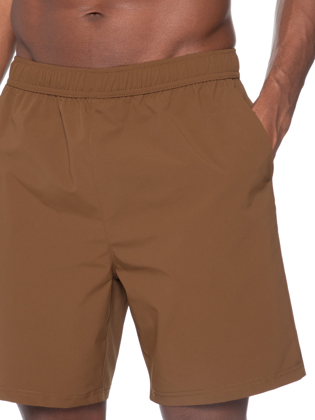 Short Masculino Color Beachwear Marrom Basiq Men