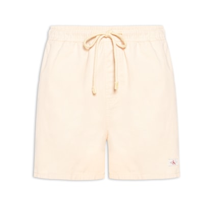 Short Masculino Color Com Elástico No Cós - Amarelo