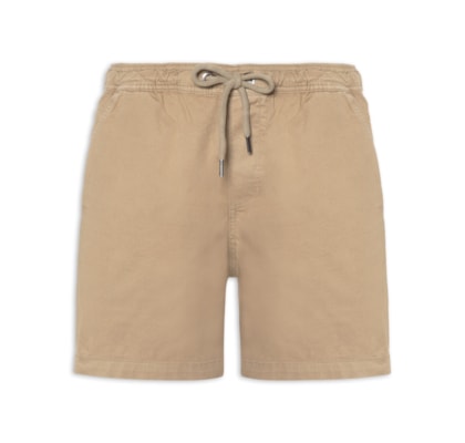 Short Masculino Com Elástico Estonado - Bege