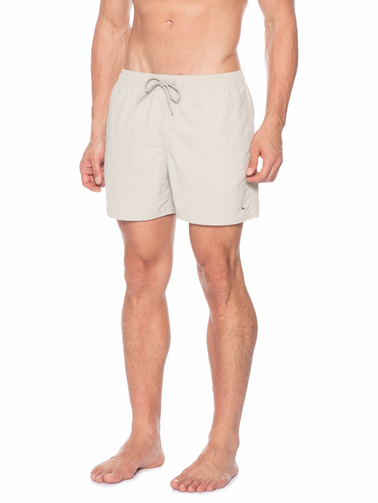 Short Masculino Com Elástico Mescla Color Bege Aramis