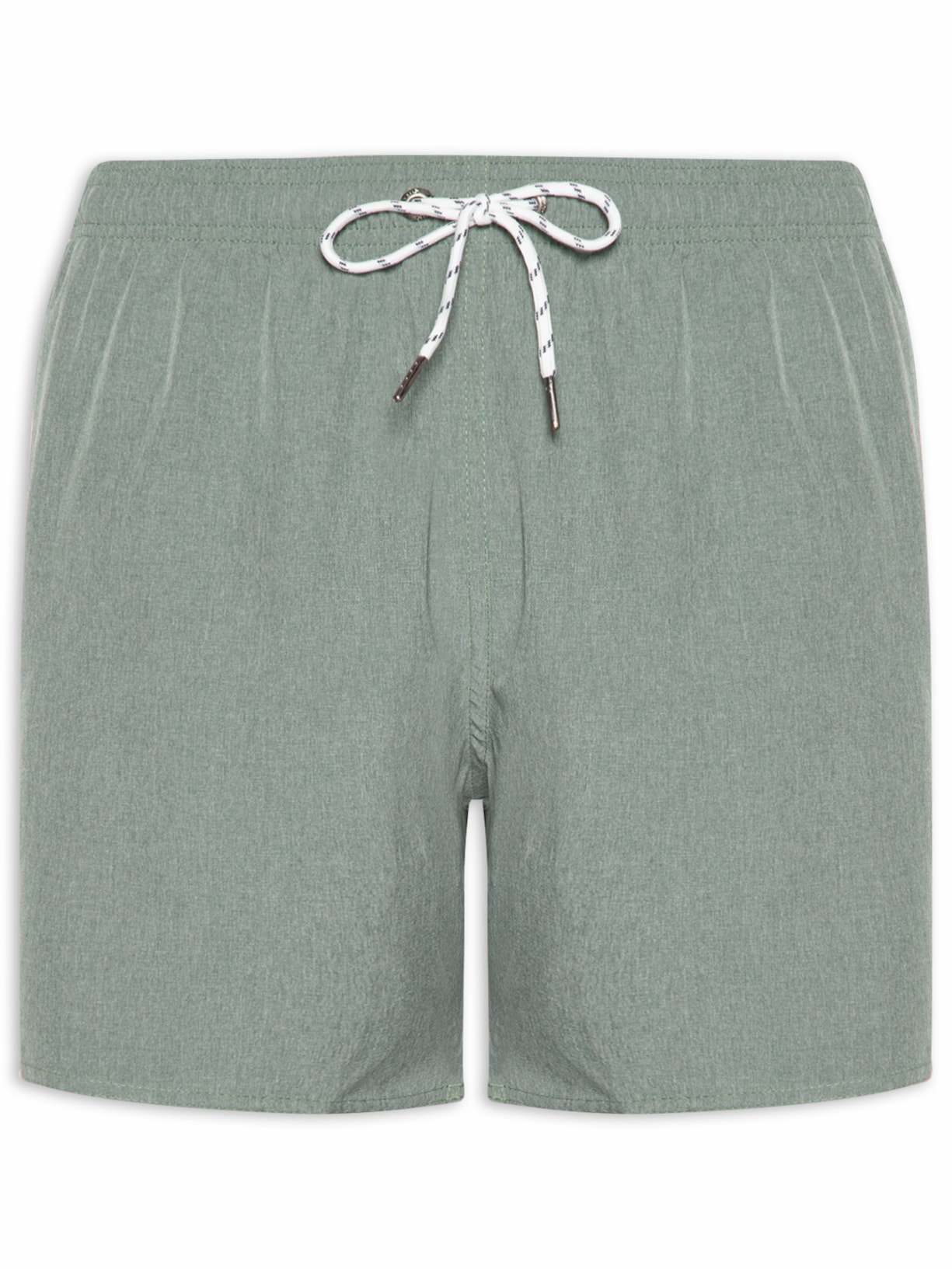 Short Masculino Com Elástico Mescla Color Verde Aramis