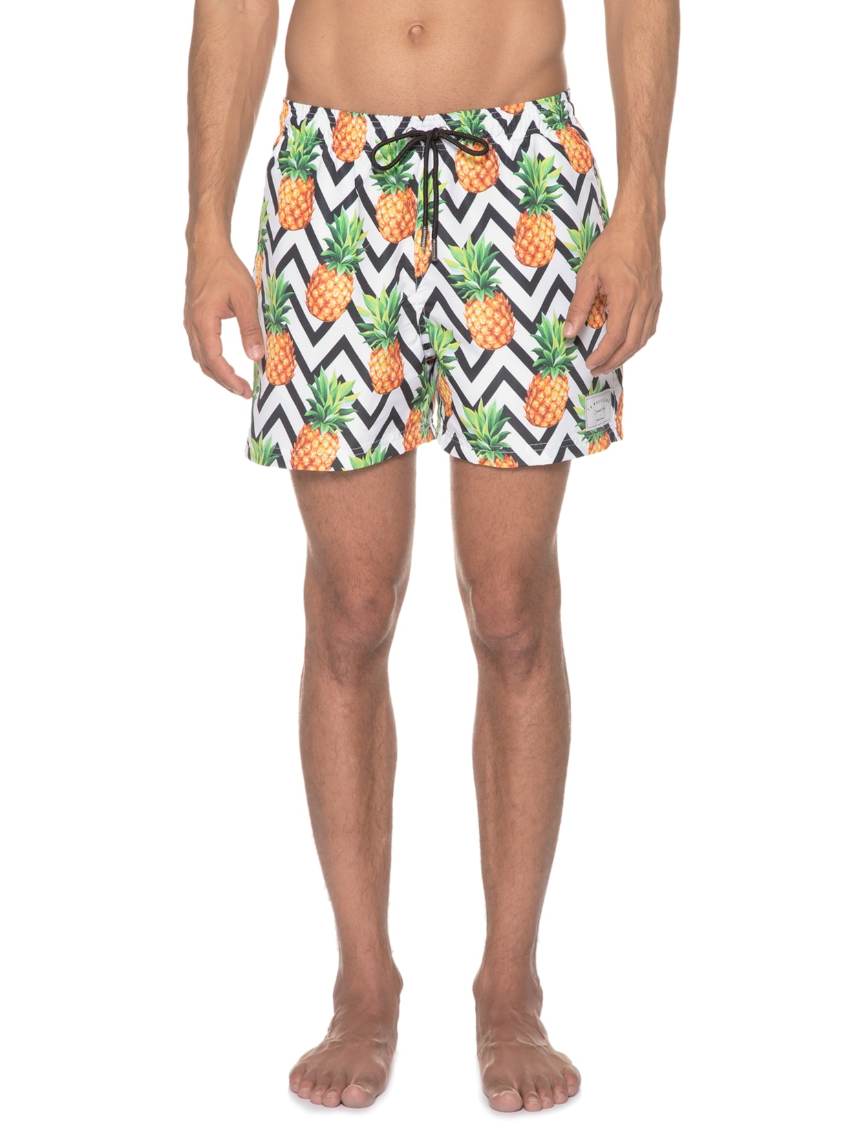 Short Masculino Cool Pineapple Branco La Moustache