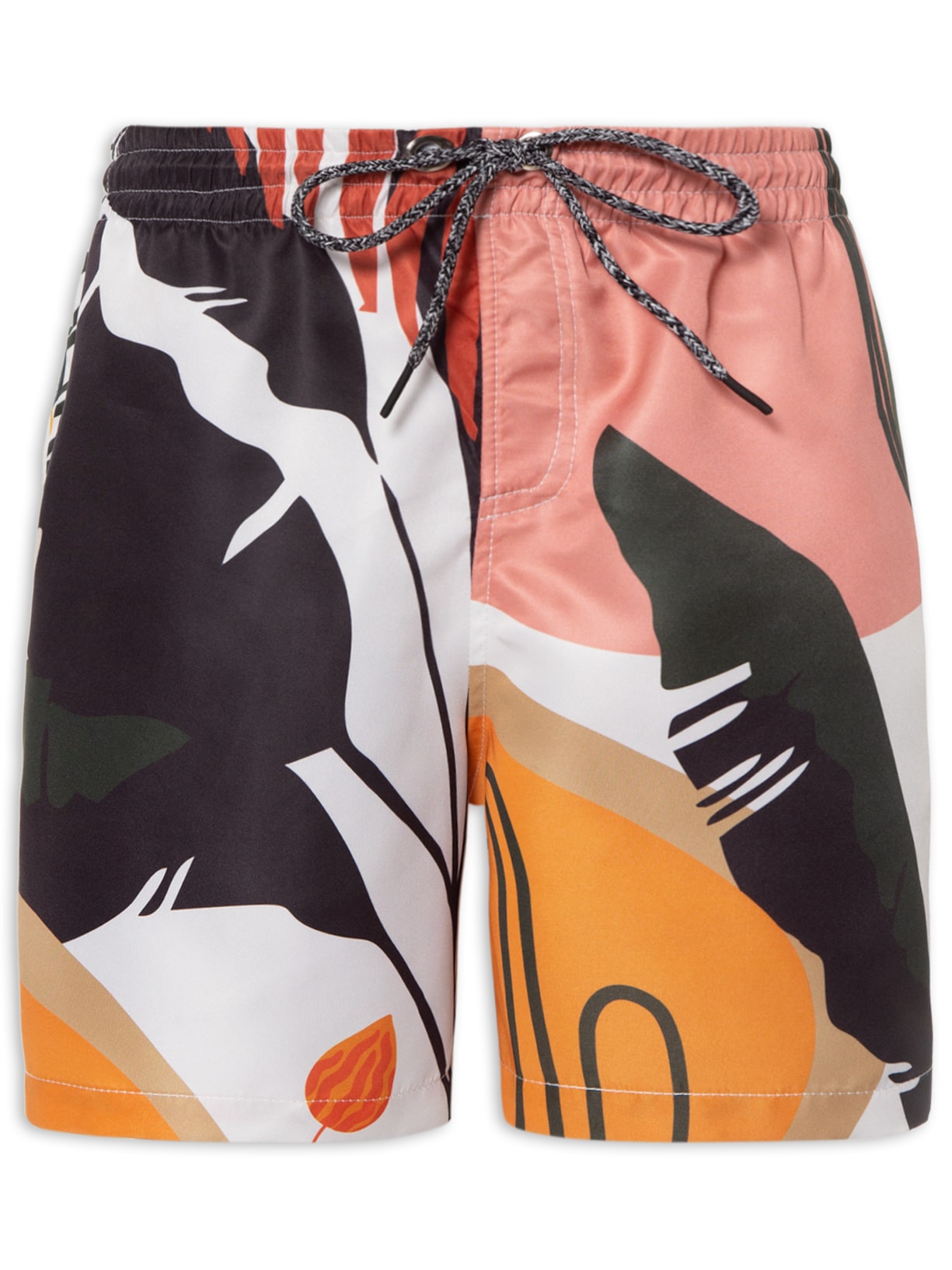 Short Masculino Copacabana Estampa Cactus - Off White