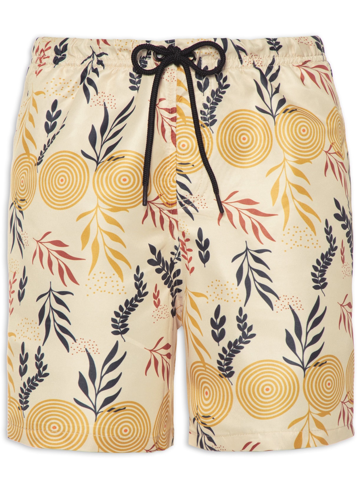 Short Masculino Copacabana Folhagens - Bege