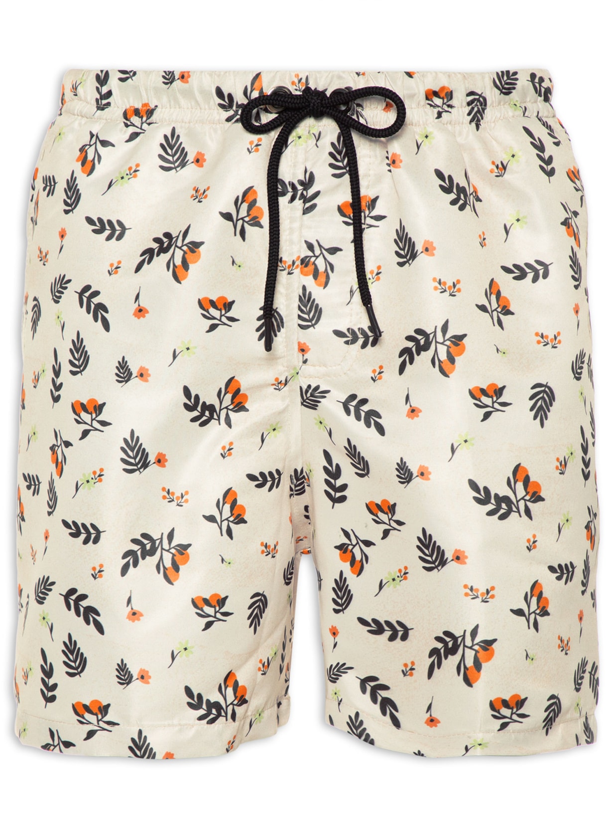 Short Masculino Copacabana Folhas E Frutos - Off White