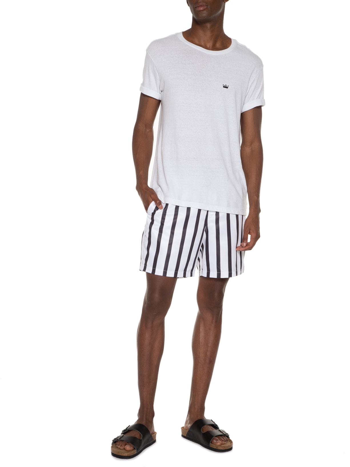 Short Masculino Copacabana Listra Branco Be.each