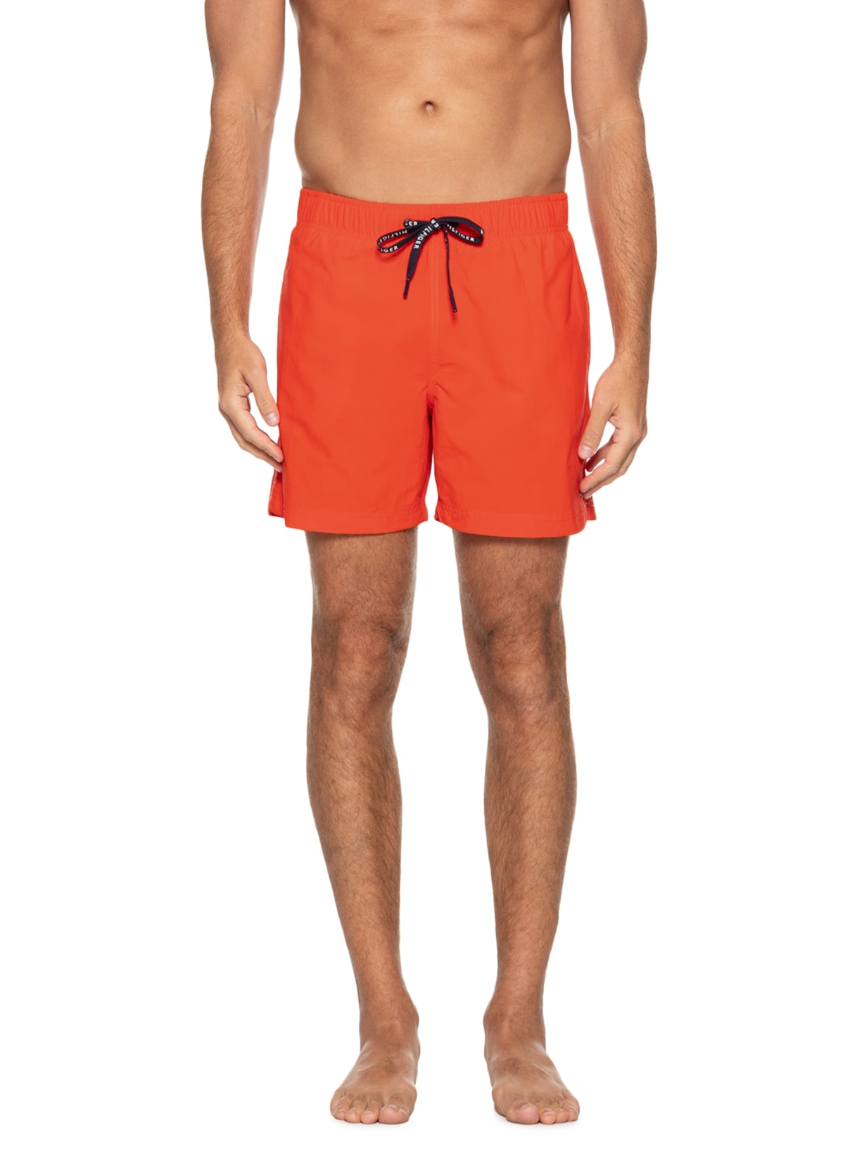 Short Masculino Core Solid Medium Drawstring Laranja Tommy Hilfiger