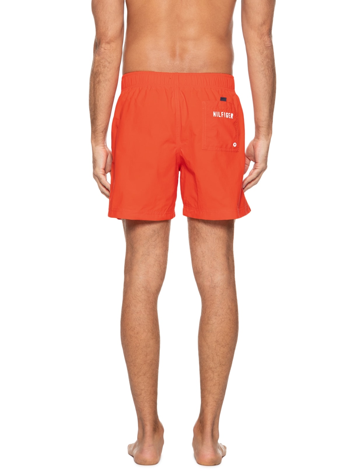 Short Masculino Core Solid Medium Drawstring Laranja Tommy Hilfiger