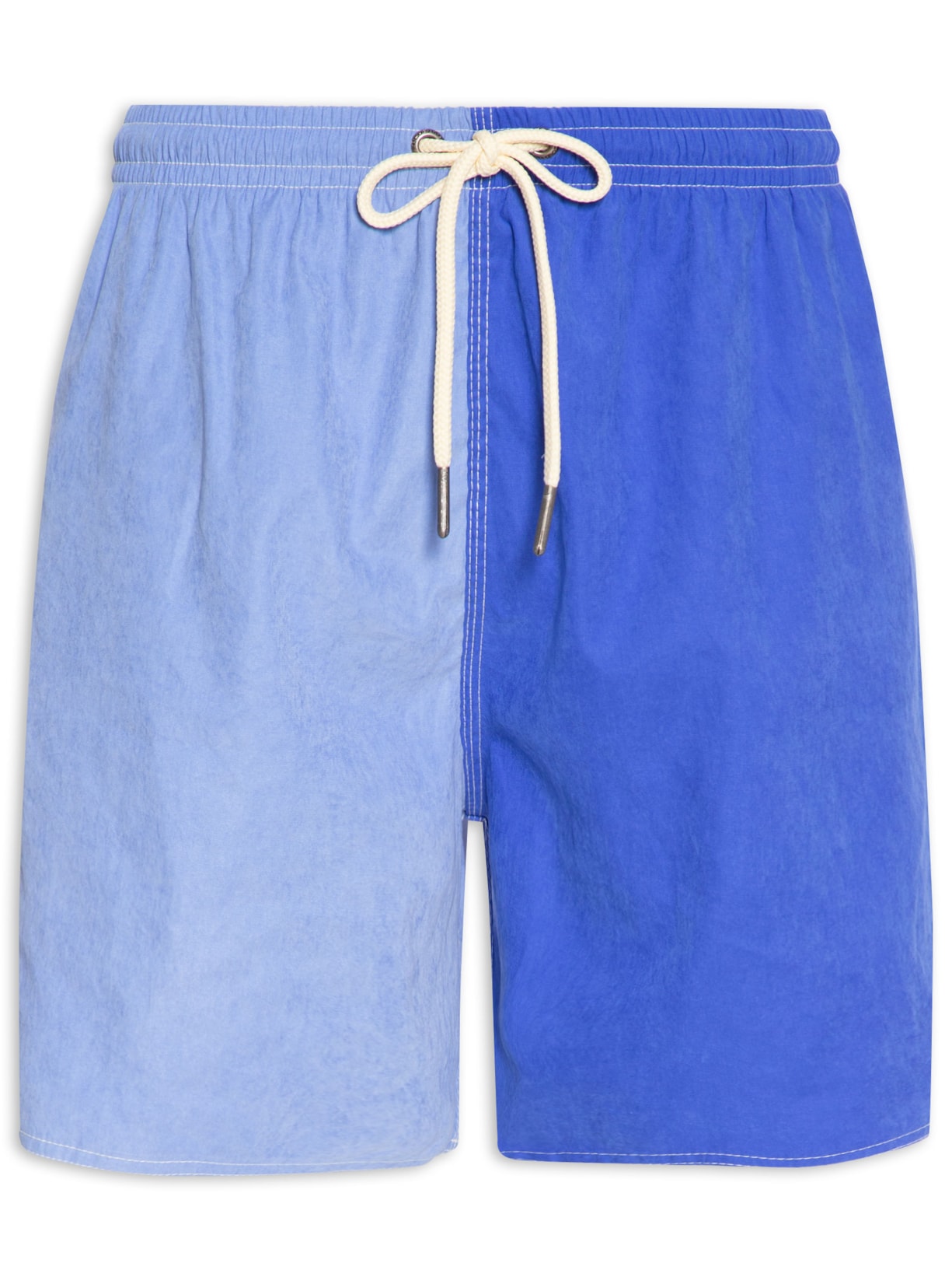 Short Masculino Cupro Color Block - Azul