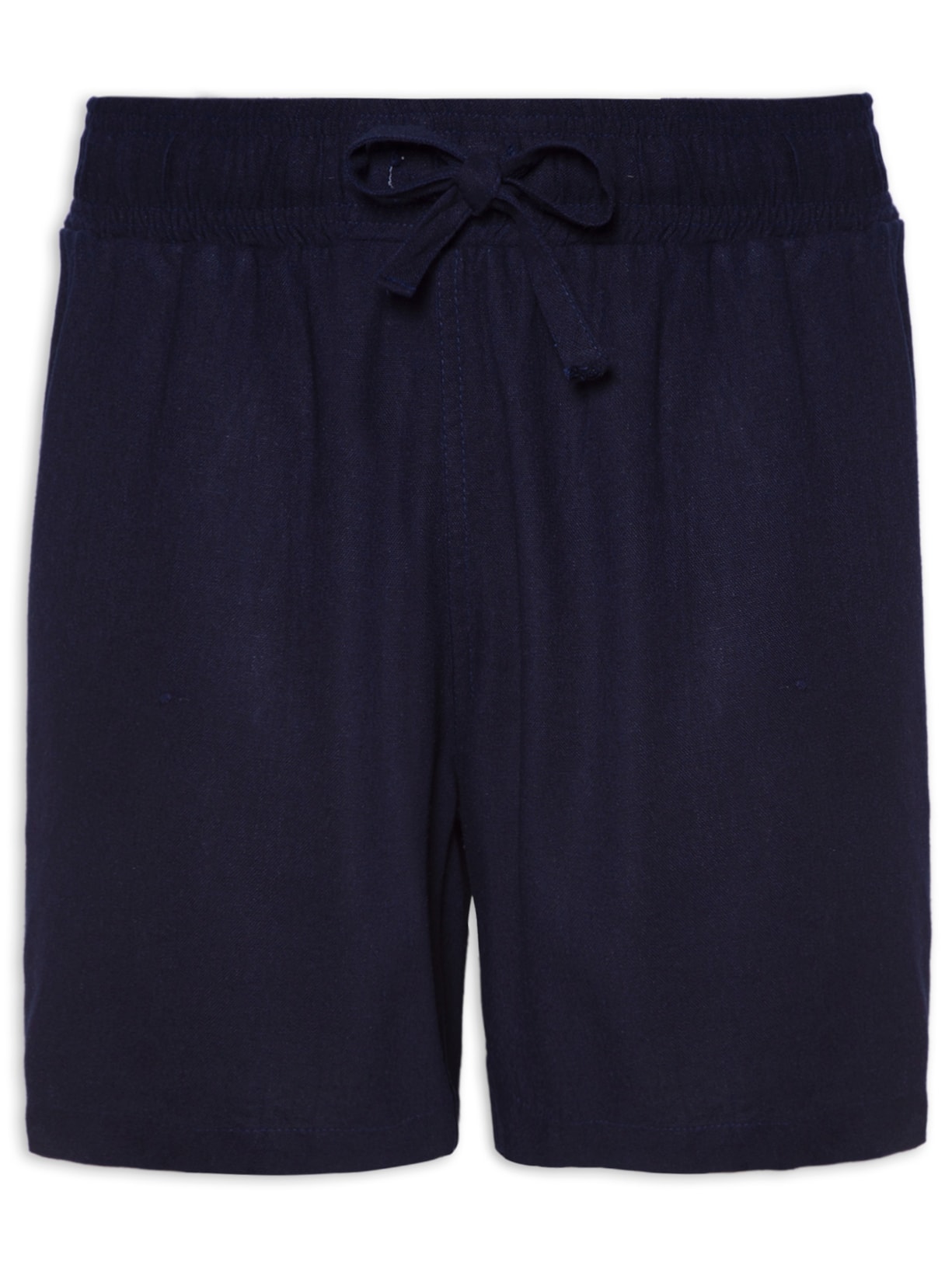 Short Masculino De Linho - Azul