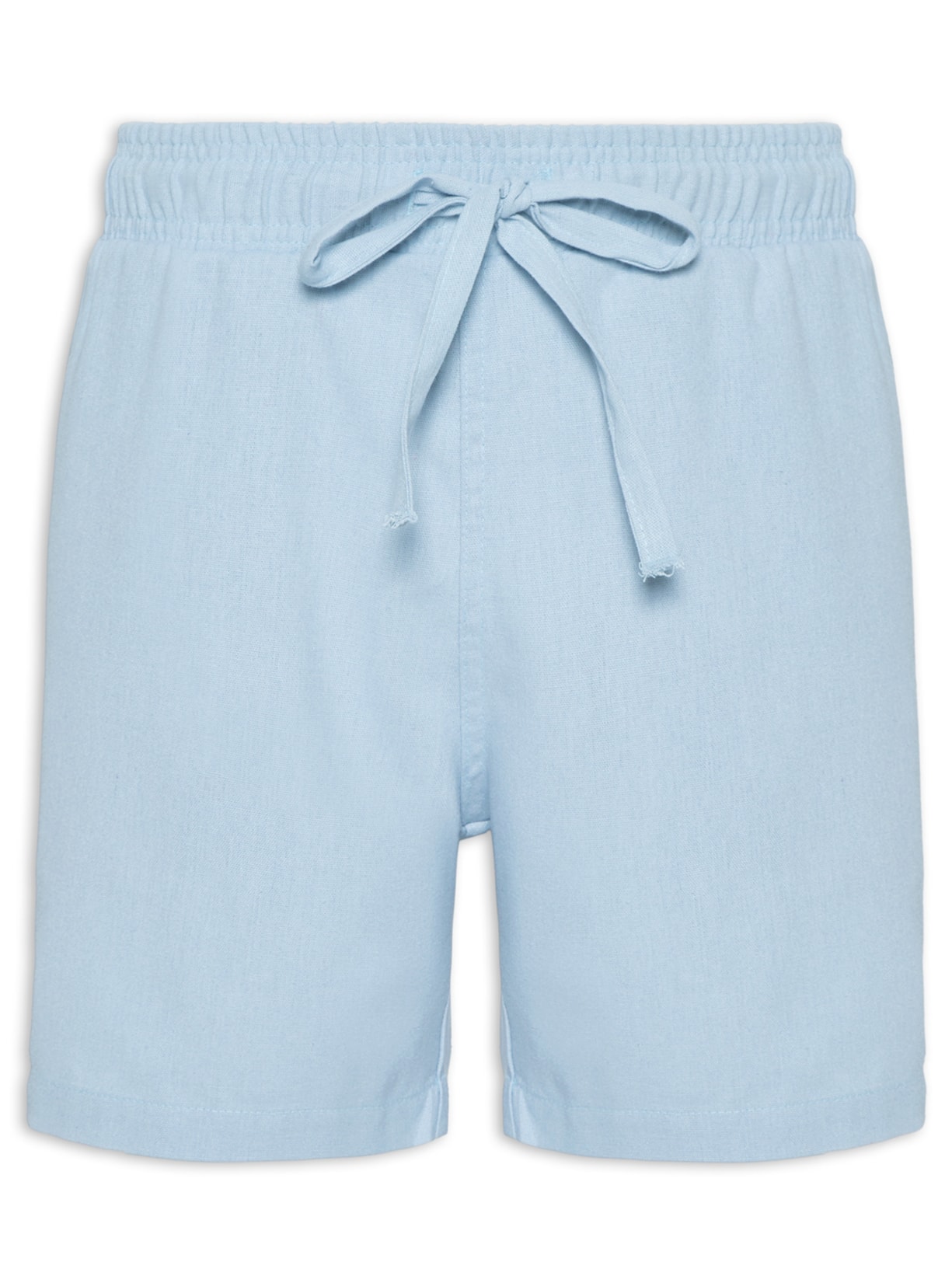 Short Masculino De Linho - Azul