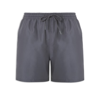 Short Masculino De Praia Básico - Cinza