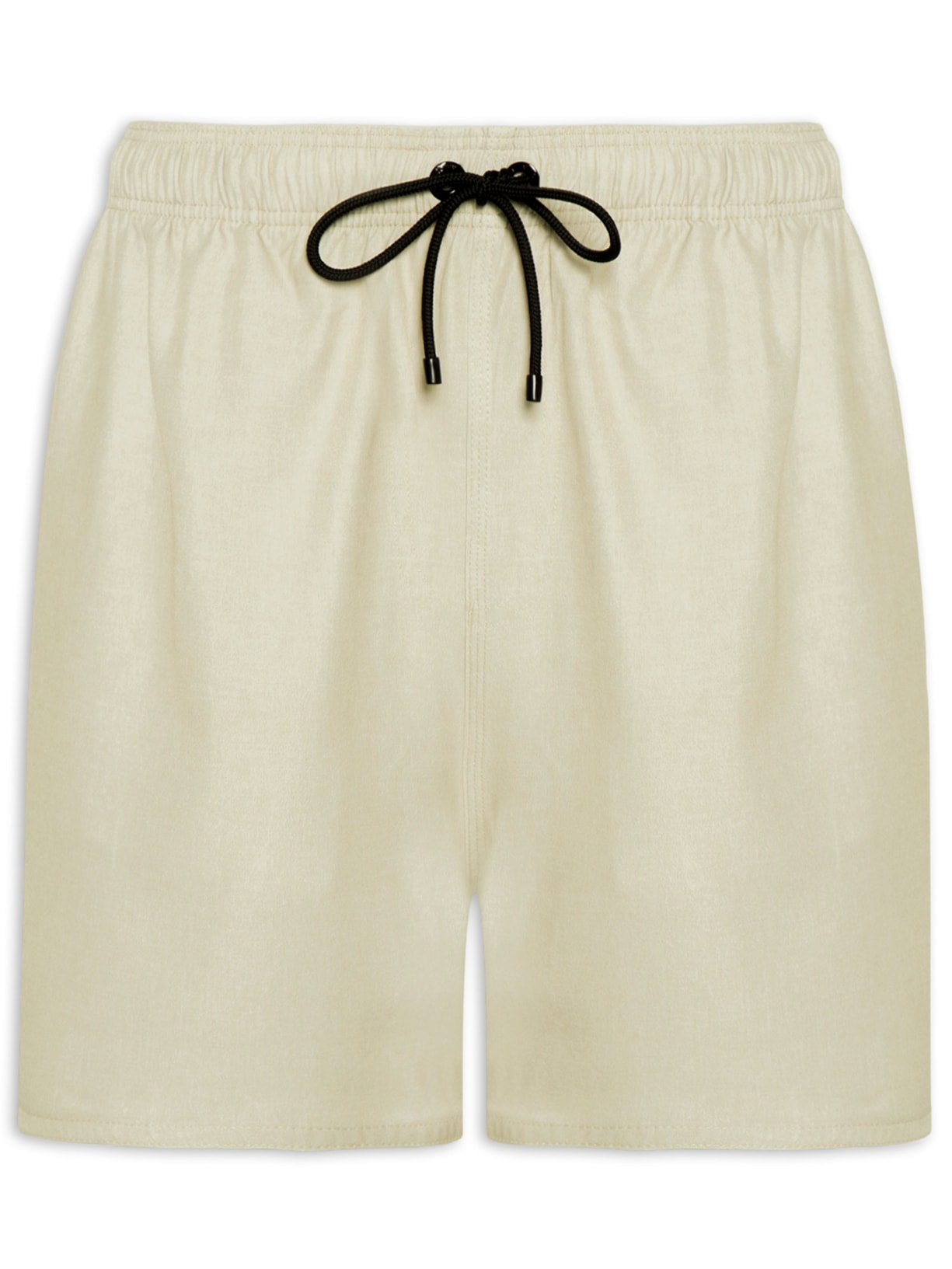 Short Masculino De Praia Básico Textura Bege Reserva